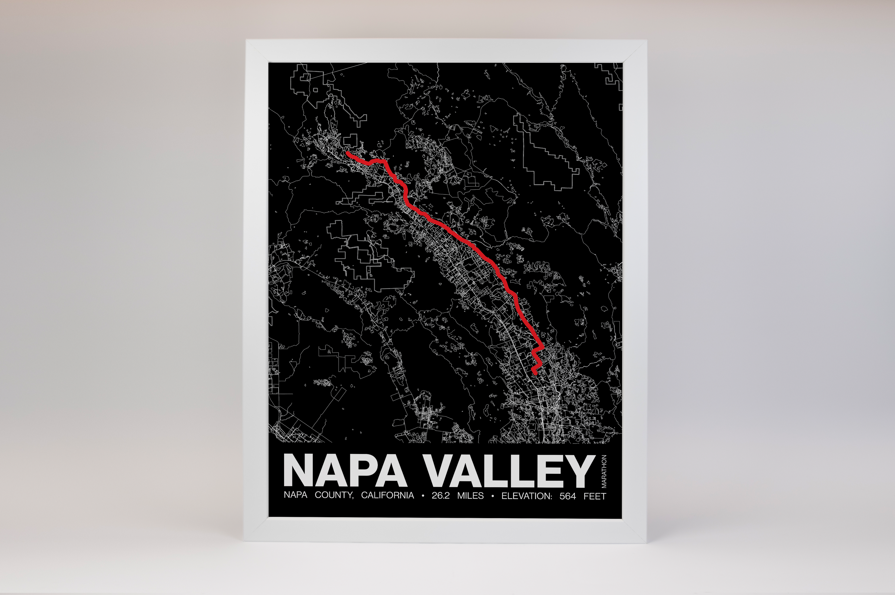Napa Valley Marathon Poster - Grid Style
