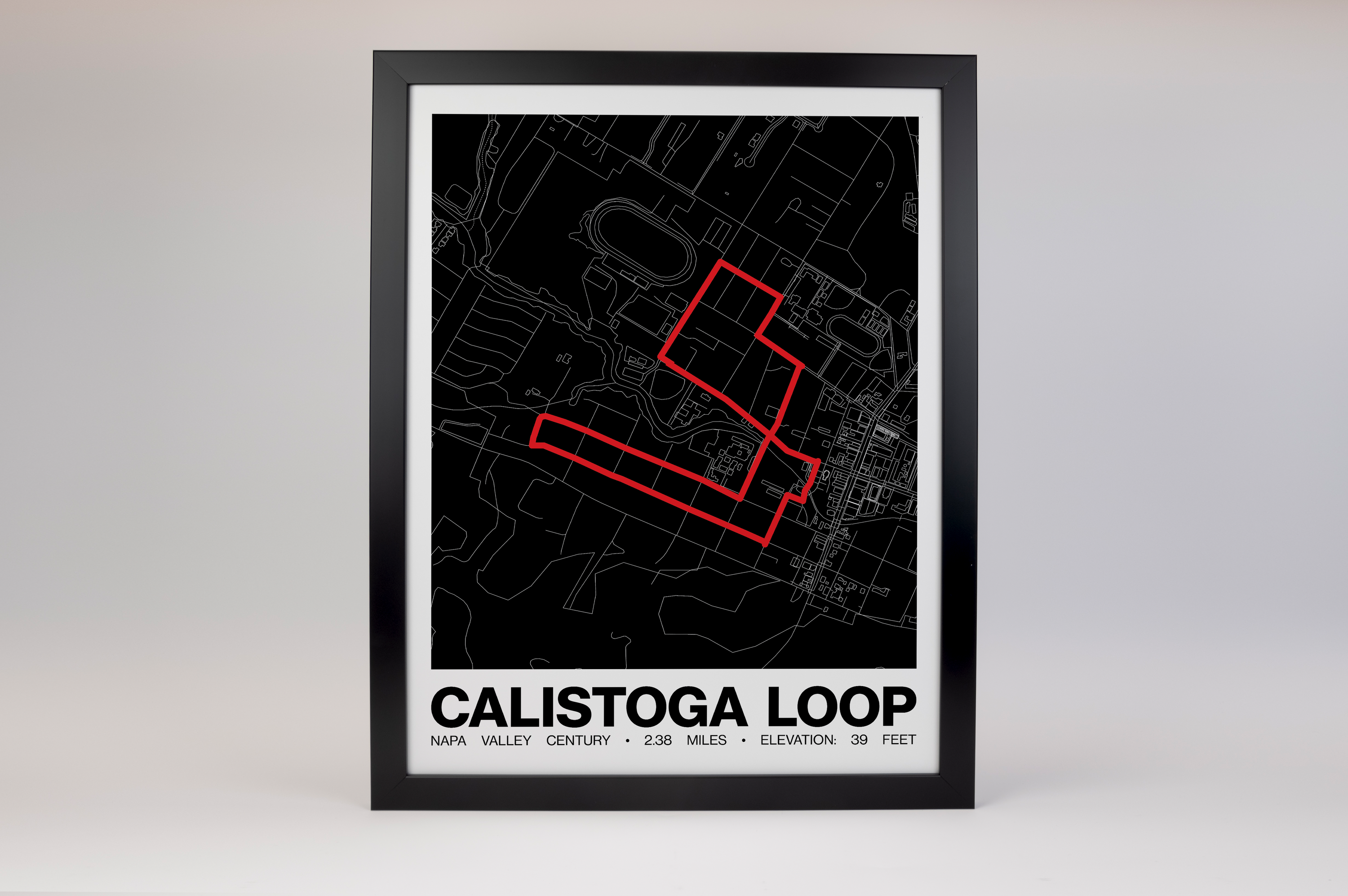 Napa Valley Century Calistoga Loop Poster -  Grid Style