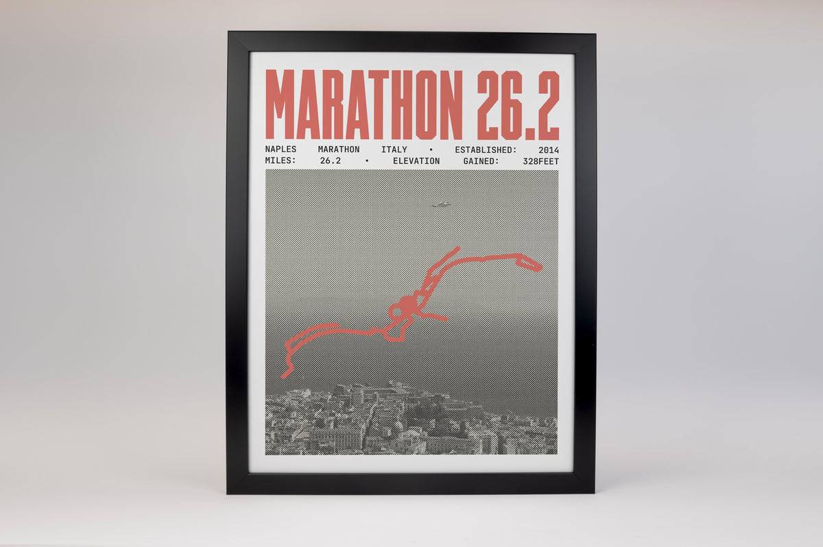 Naples Marathon Italy Poster