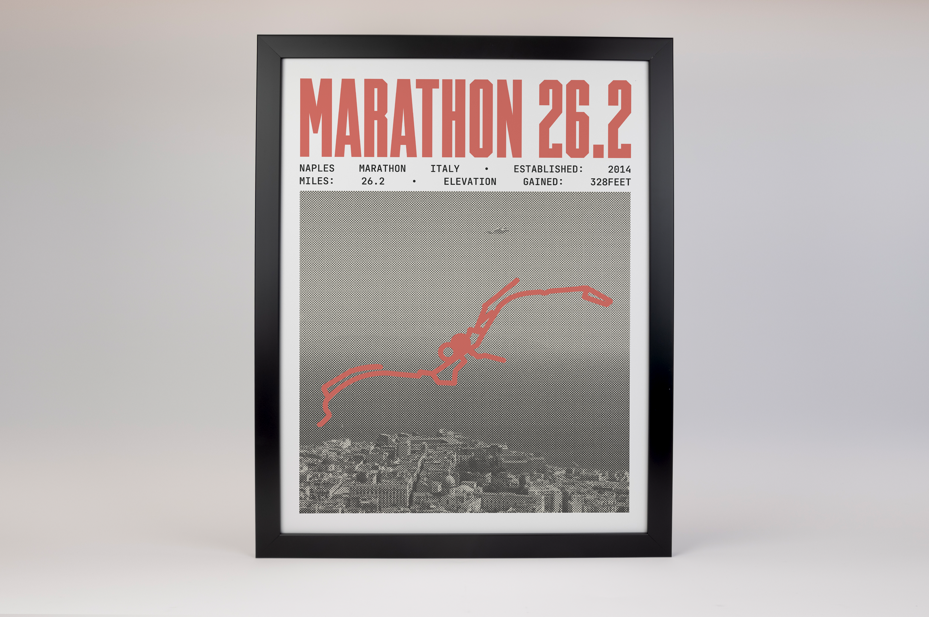Naples Marathon Italy Poster