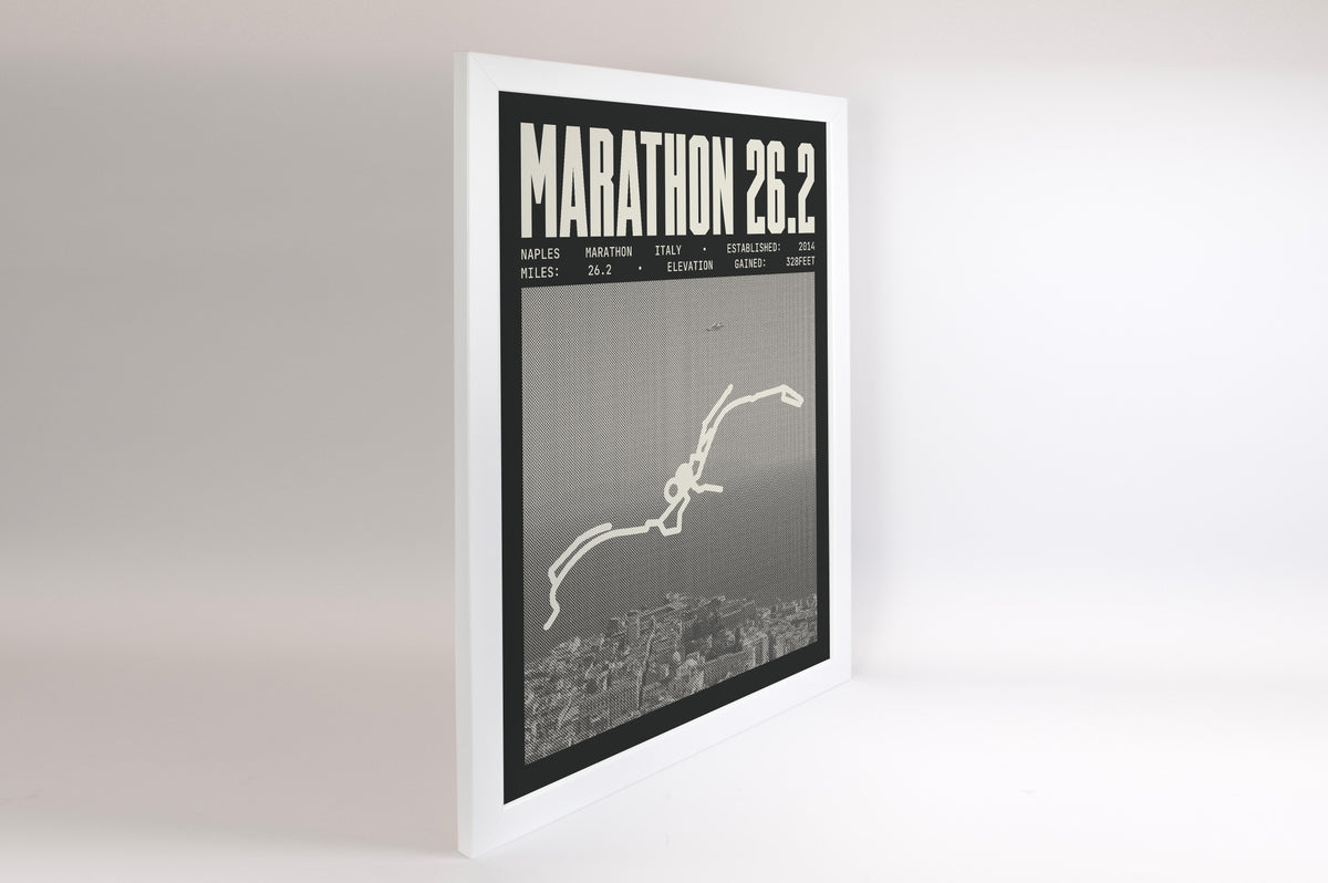 Naples Marathon Italy Poster