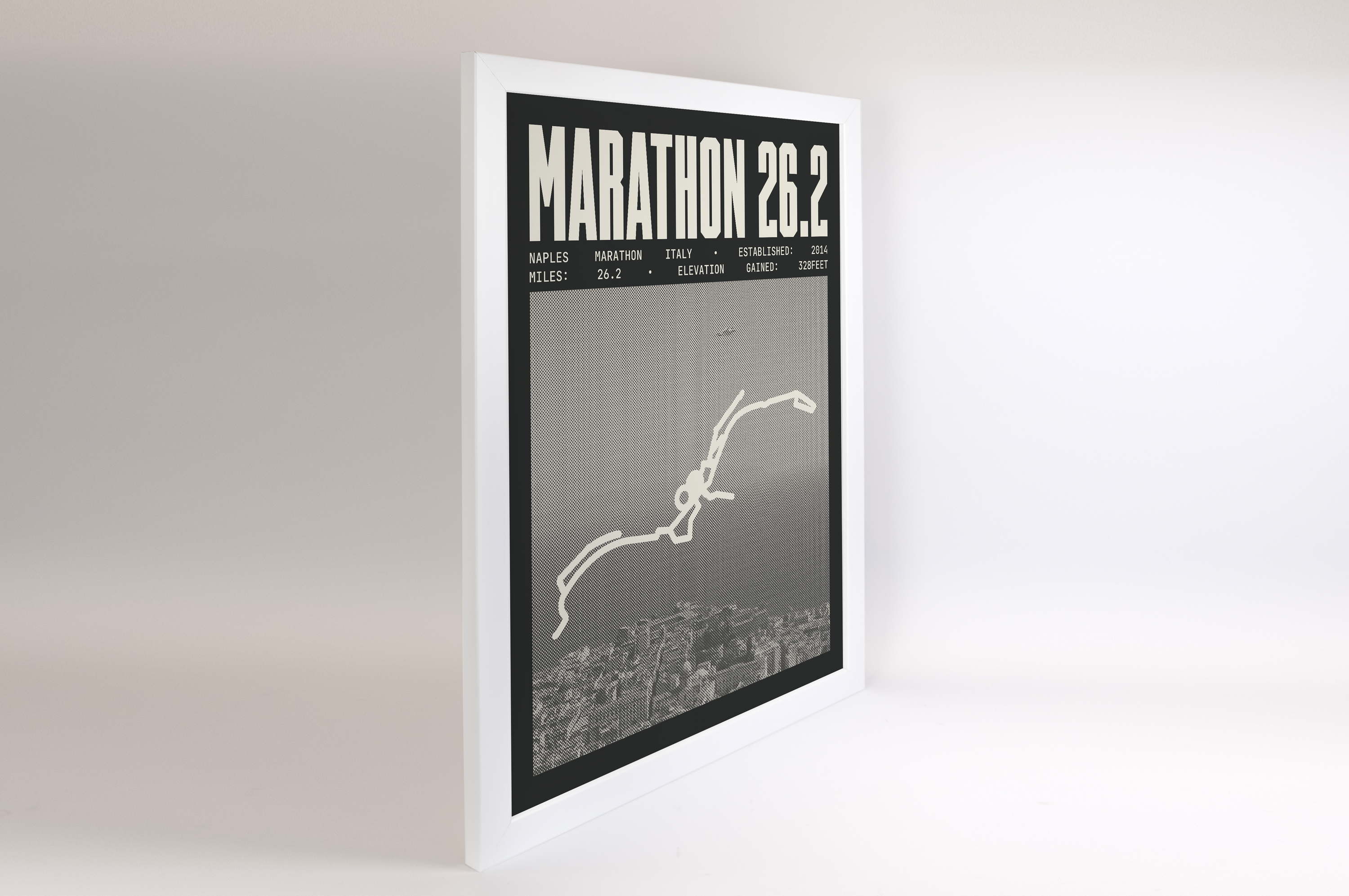 Naples Marathon Italy Poster