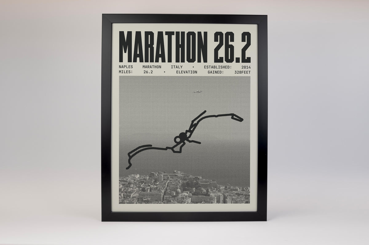 Naples Marathon Italy Poster