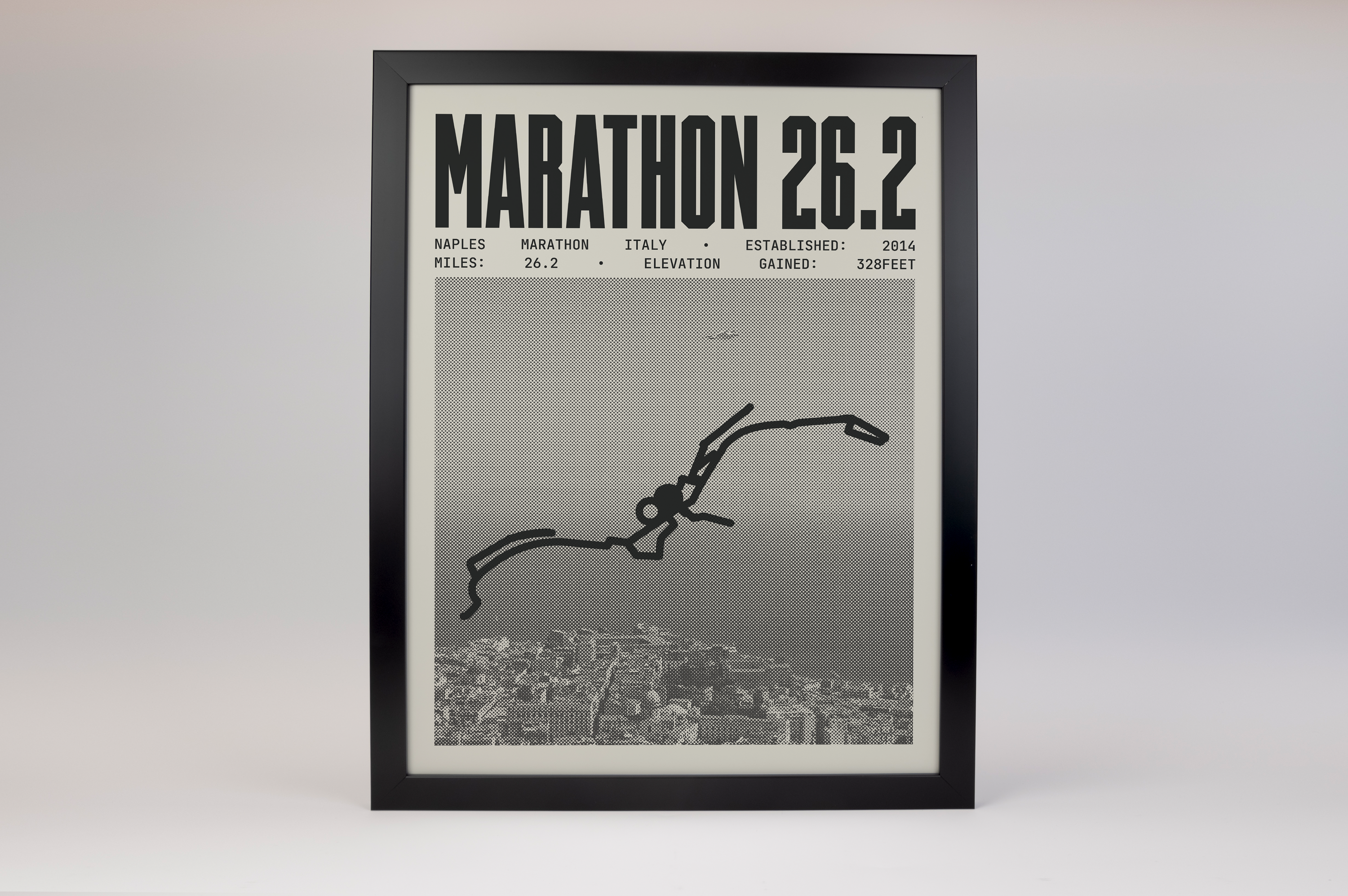 Naples Marathon Italy Poster