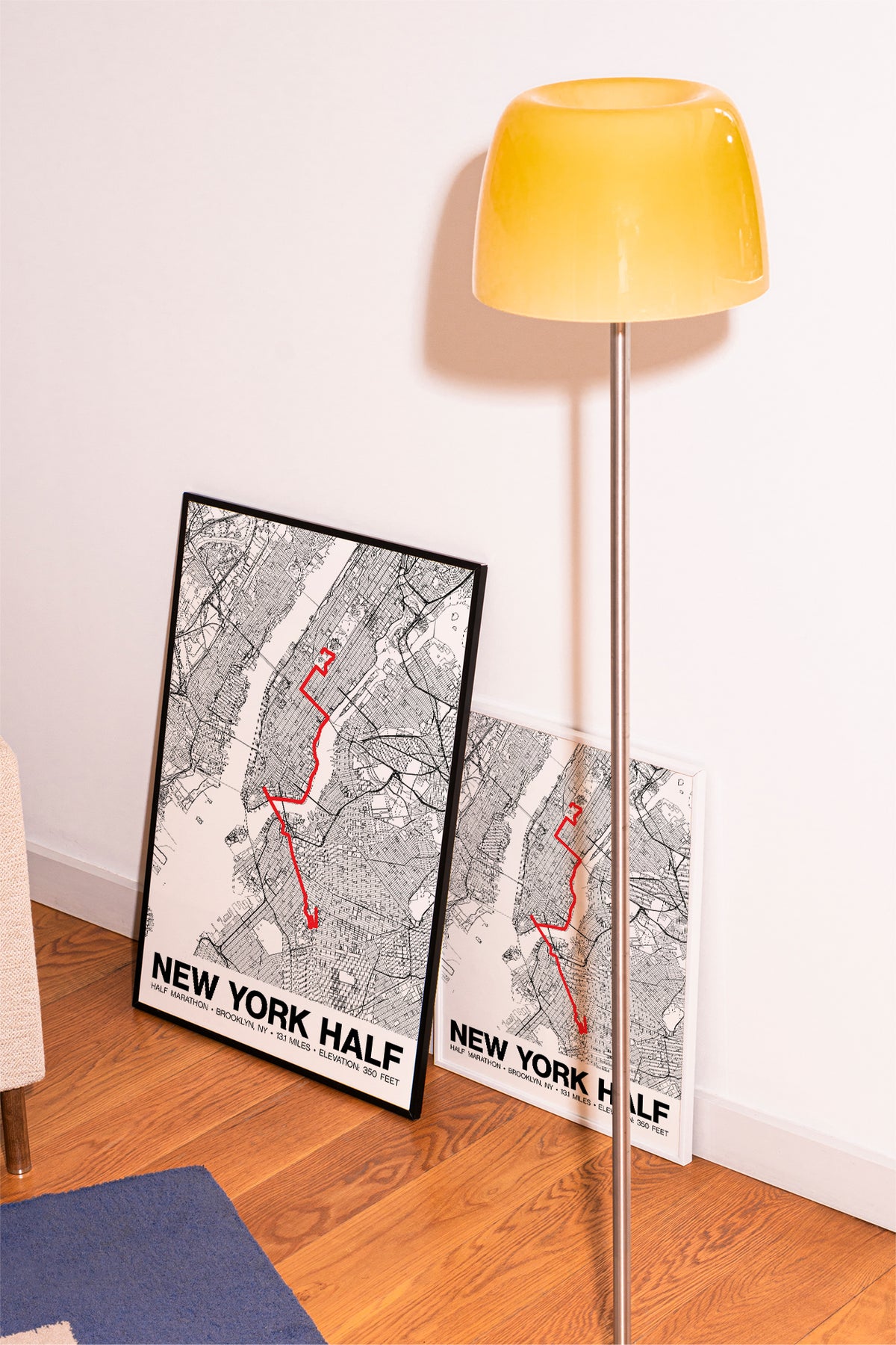 New York Half Marathon Poster - Grid Style