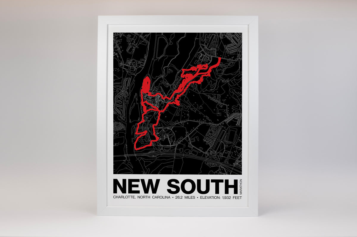 New South Marathon Poster - Grid Style