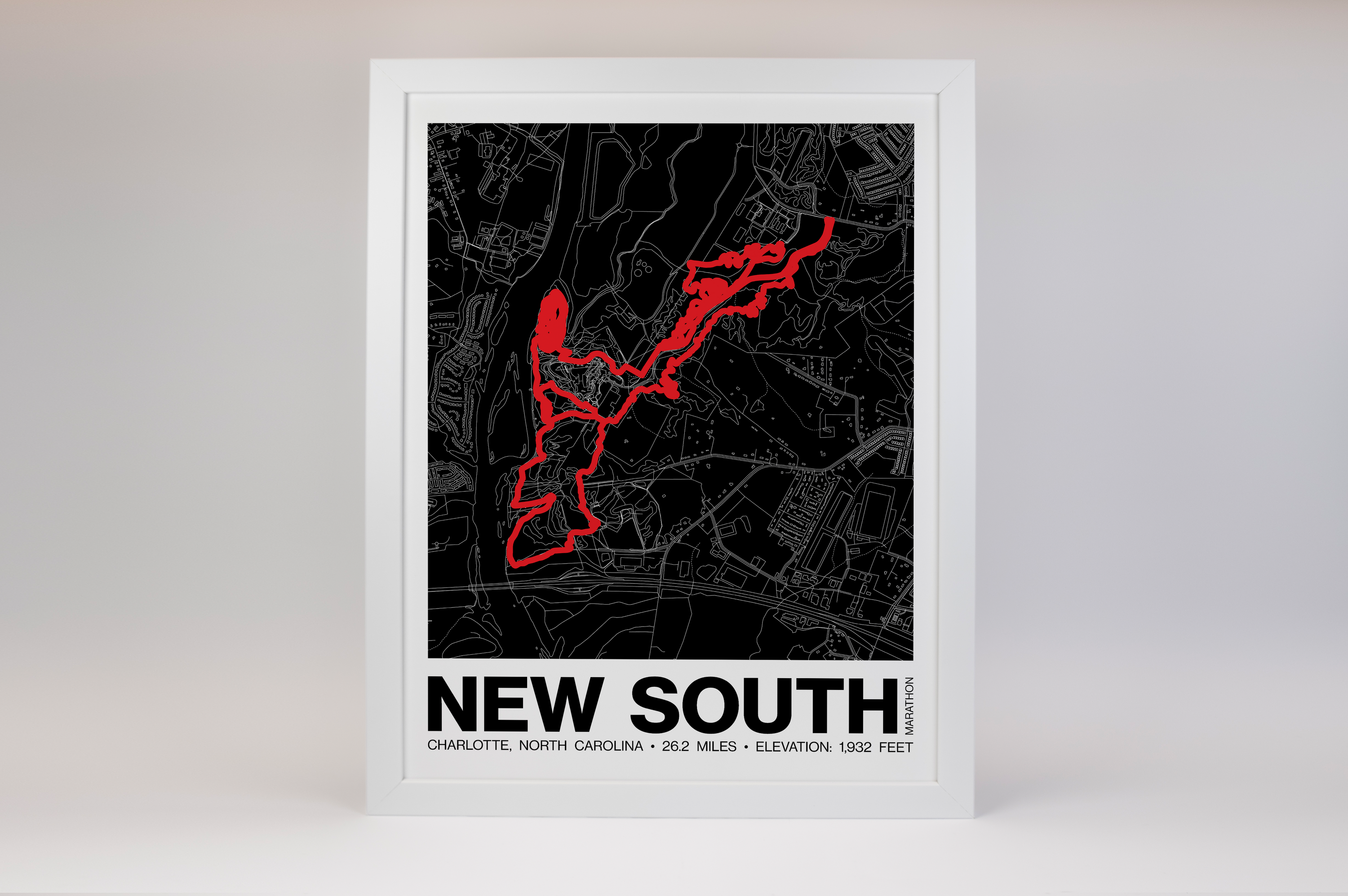 New South Marathon Poster - Grid Style