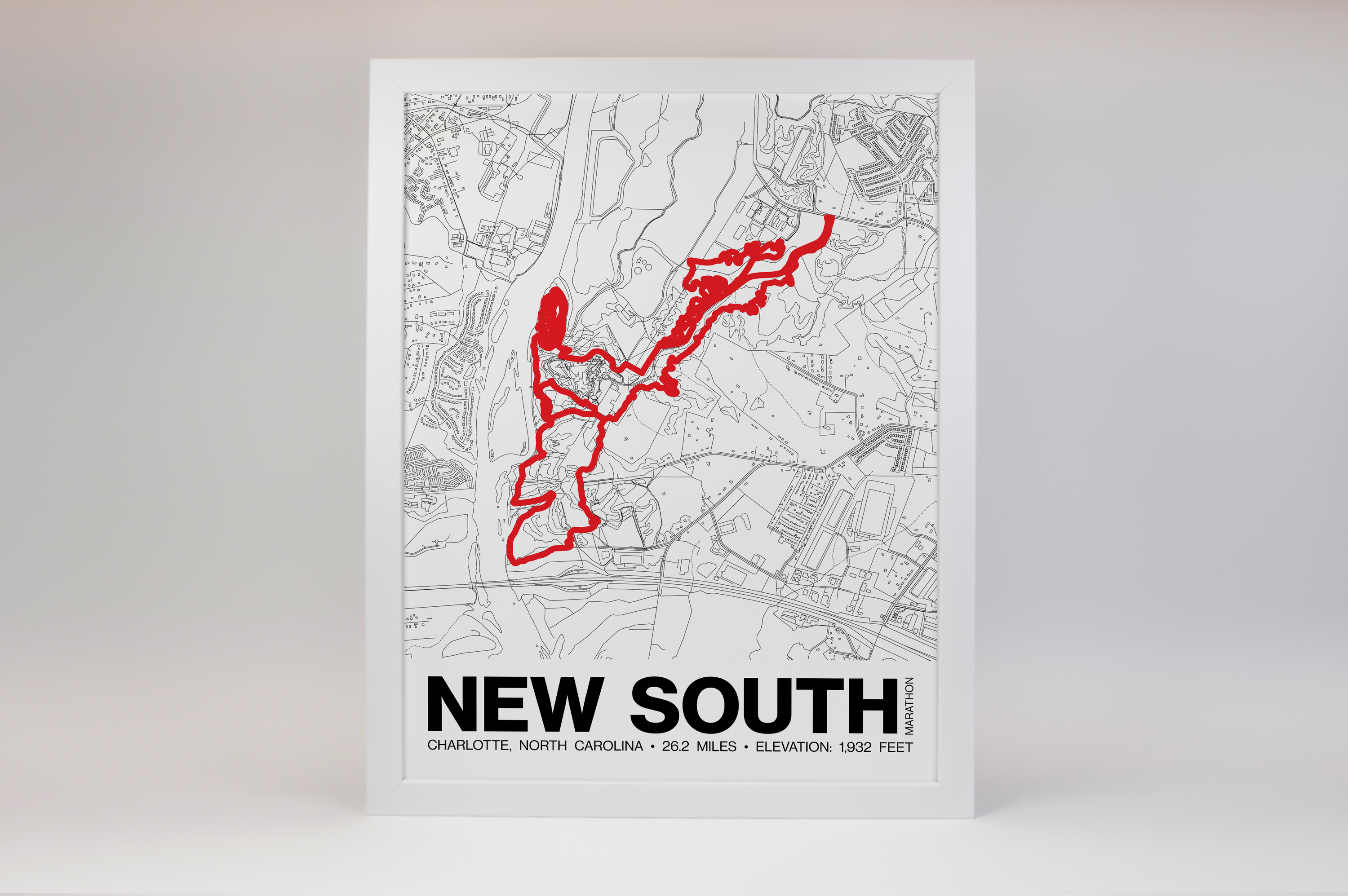 New South Marathon Poster - Grid Style