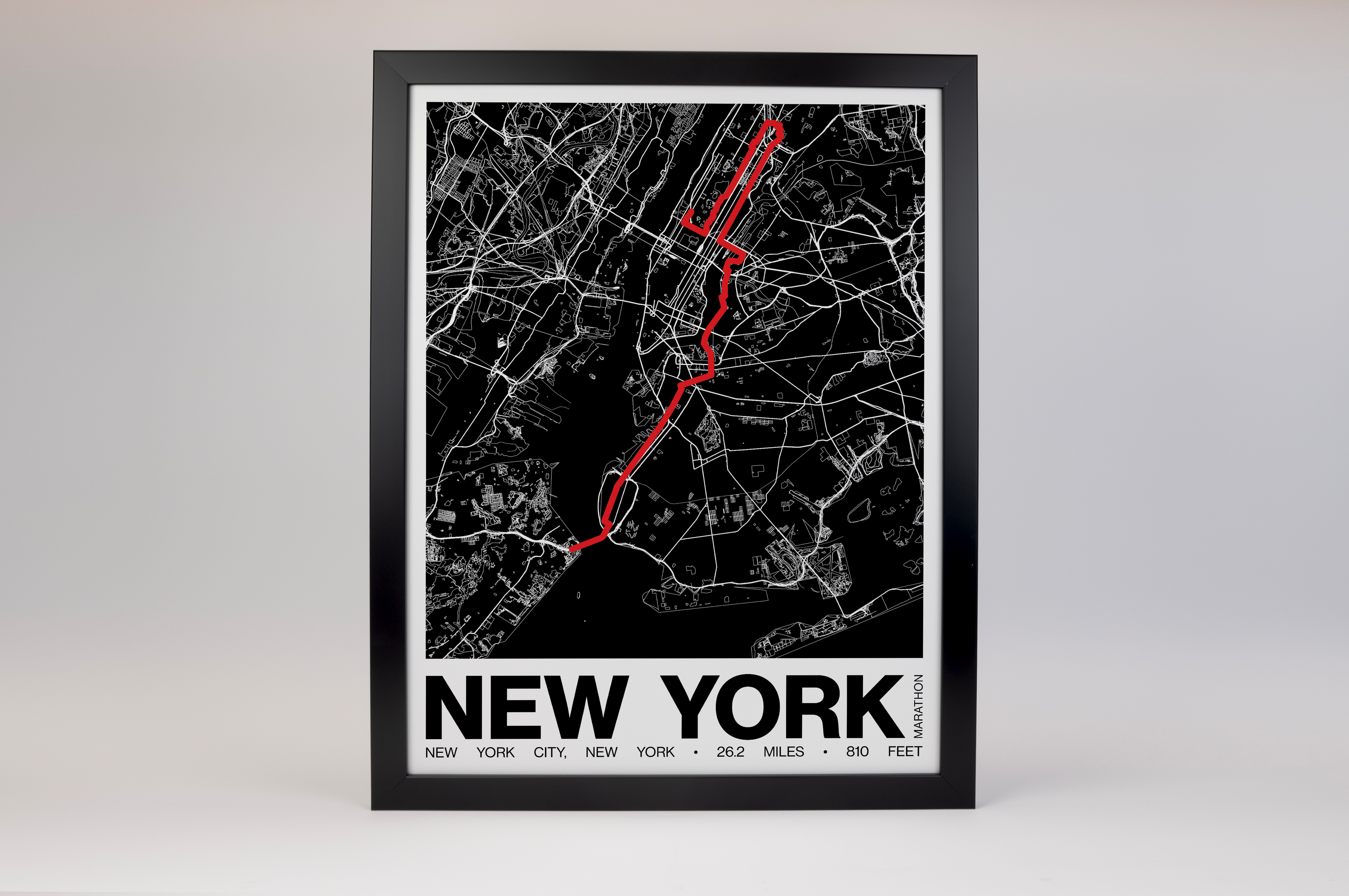 New York City Marathon Poster - Grid Style