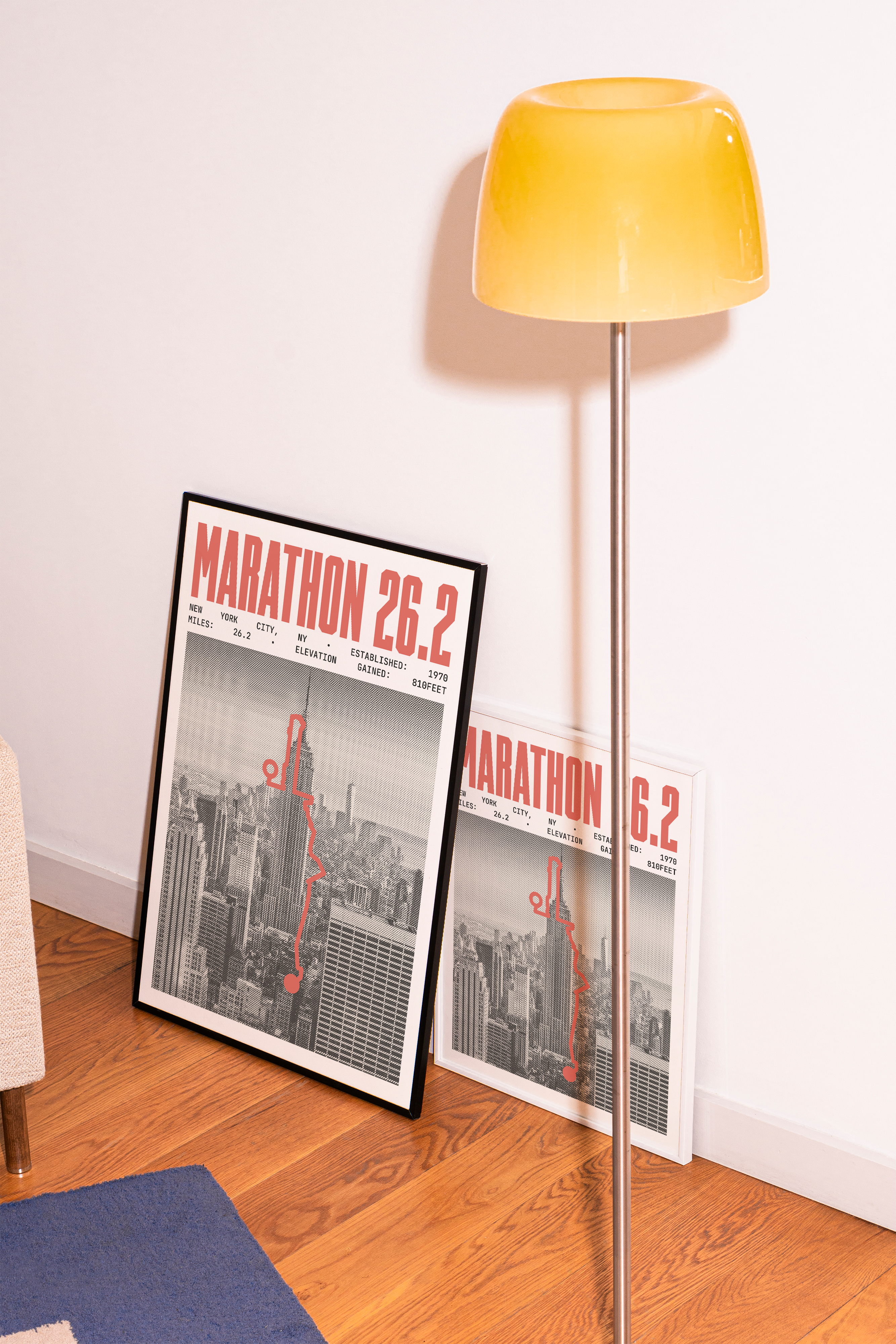 Marathon 26.2 New York Course Poster