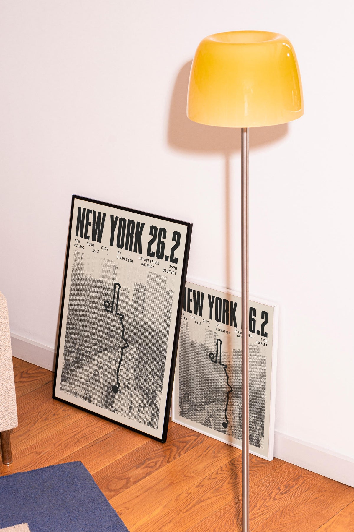 New York 26.2 Marathon Course Poster V3