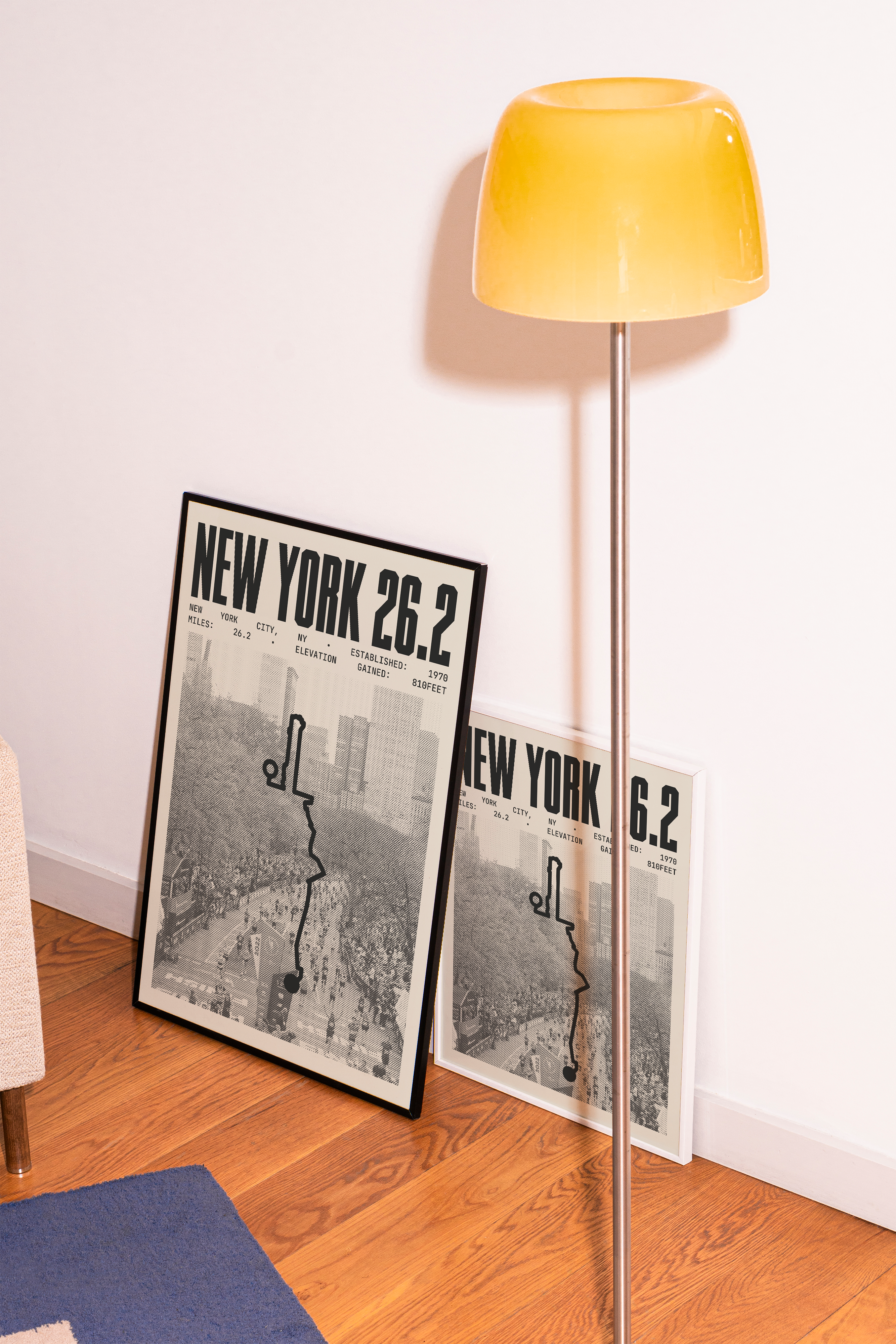 New York 26.2 Marathon Course Poster V3