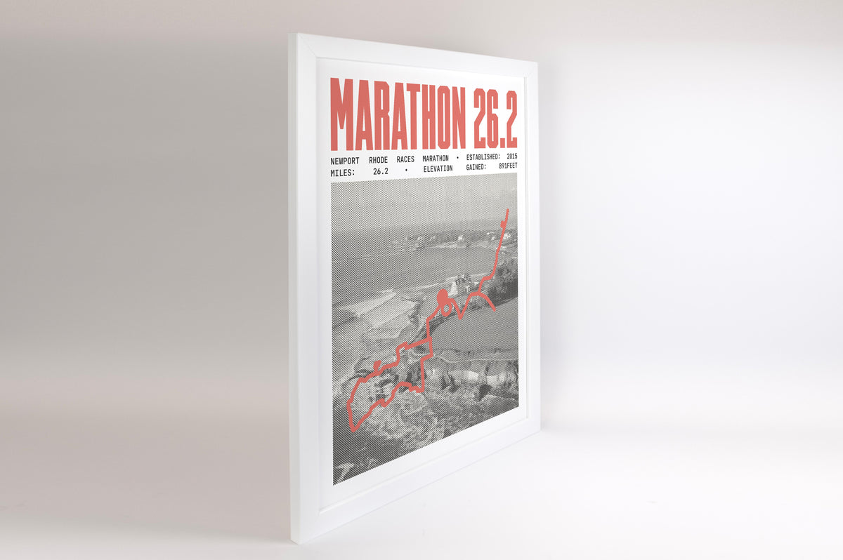Newport Rhode Races Marathon Poster
