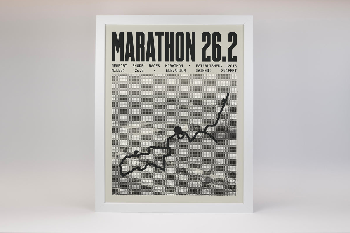 Newport Rhode Races Marathon Poster