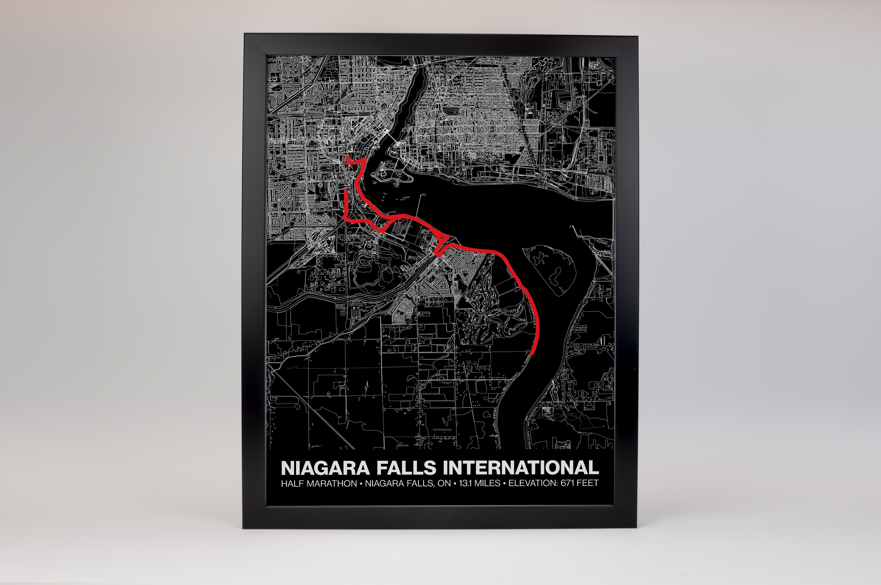 Niagara Falls International Half Marathon Poster - Grid Style