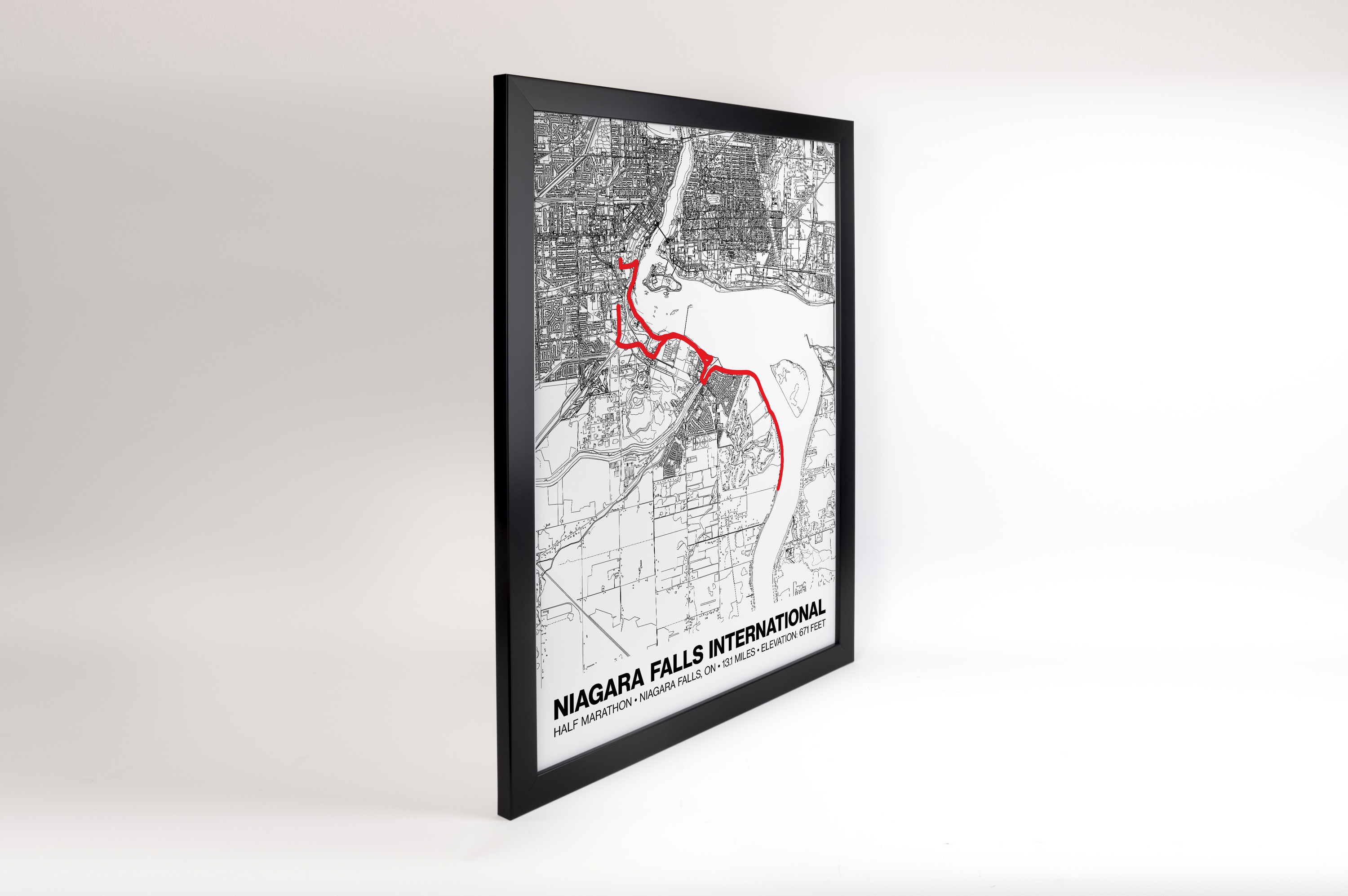 Niagara Falls International Half Marathon Poster - Grid Style