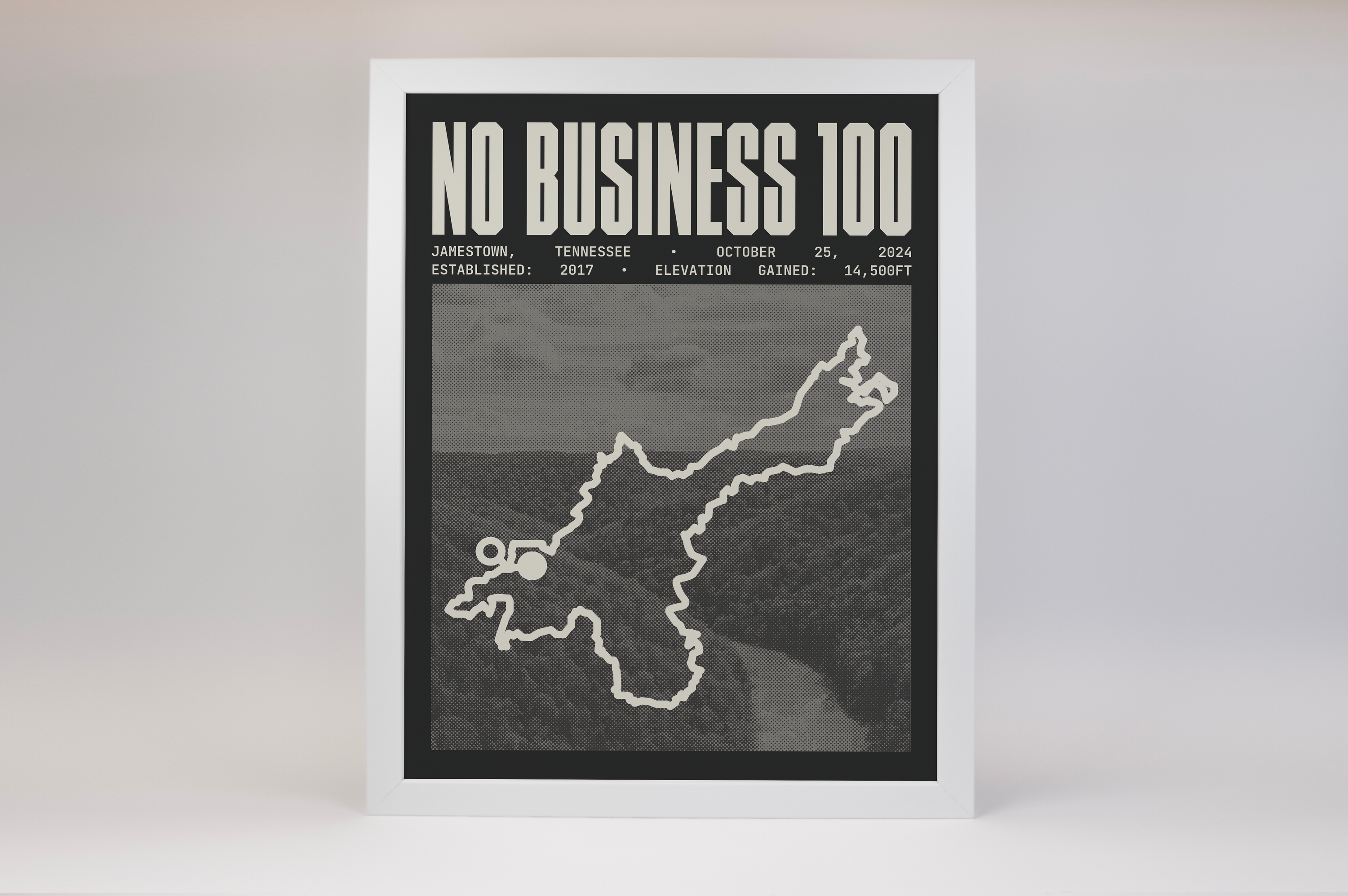 No Business 100 Endurance Run Poster