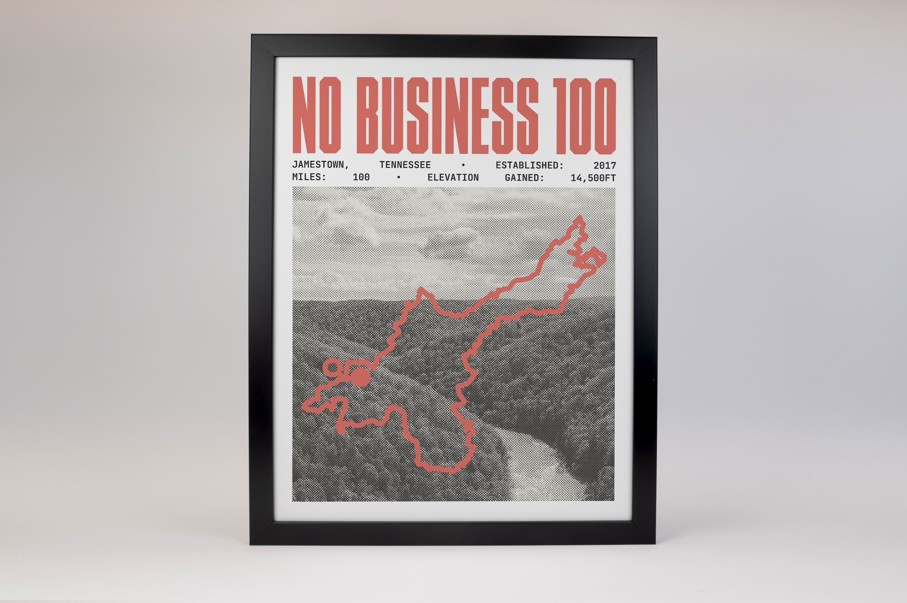 No Business 100 Endurance Run Poster