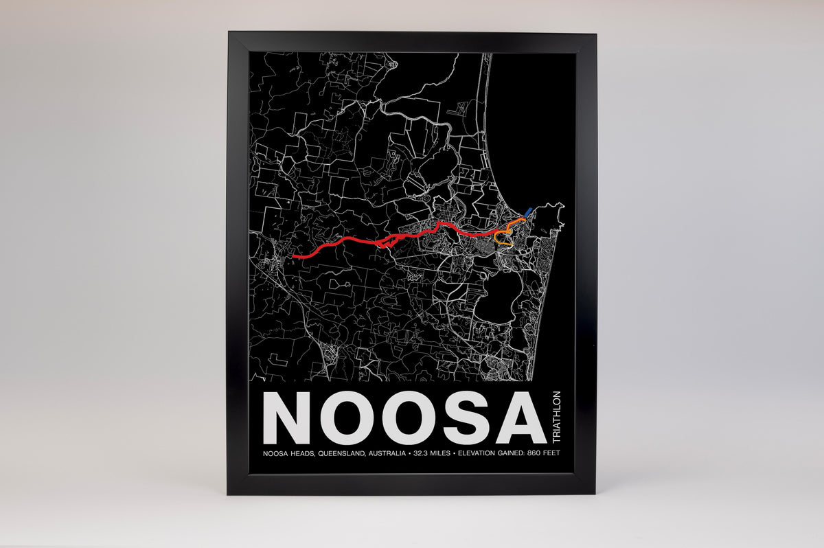 Noosa Triathlon Poster - Grid Style