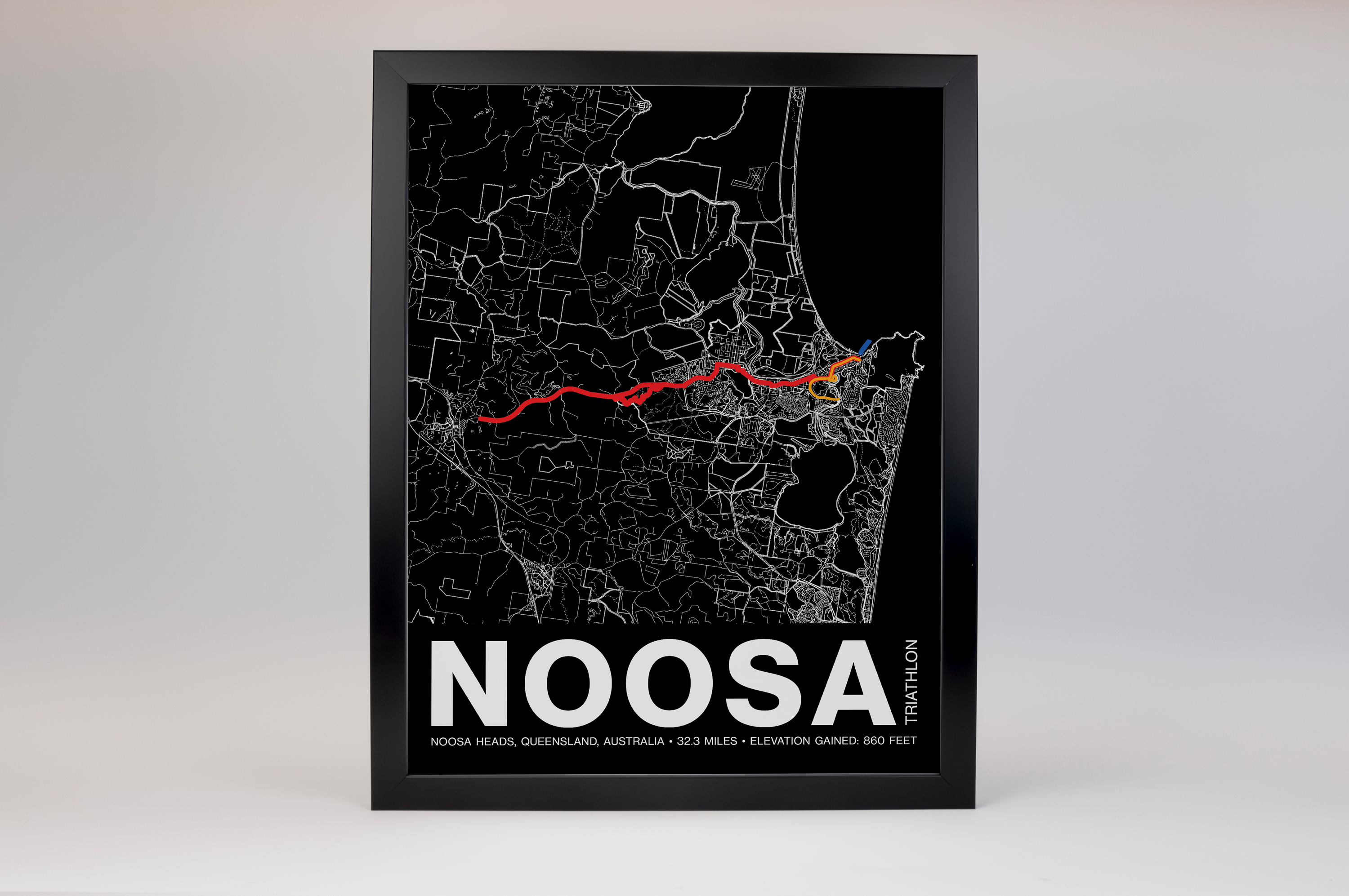 Noosa Triathlon Poster - Grid Style