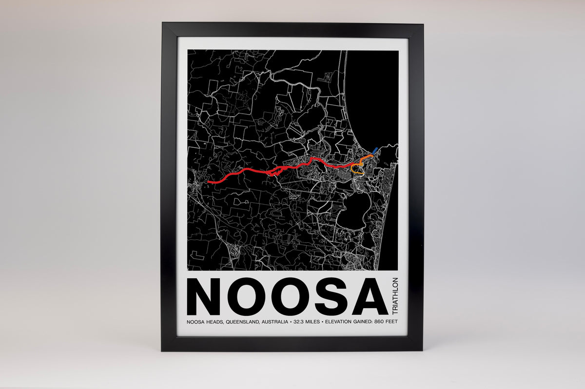 Noosa Triathlon Poster - Grid Style