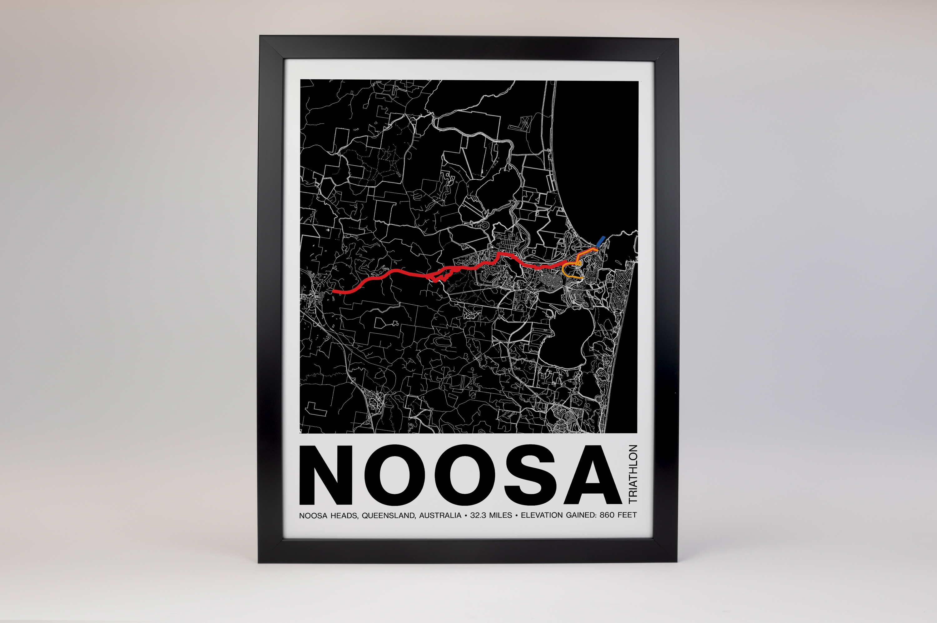 Noosa Triathlon Poster - Grid Style