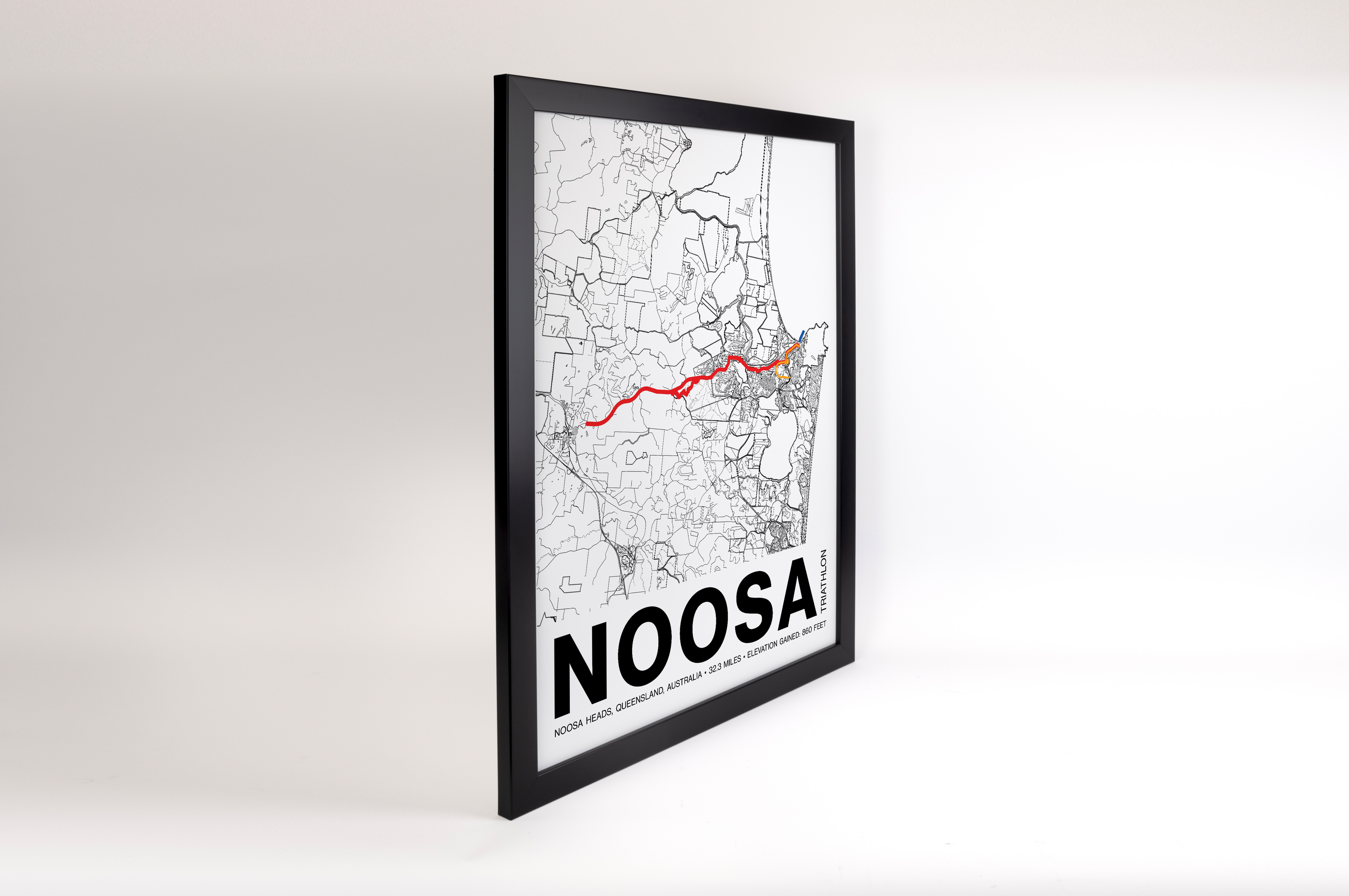 Noosa Triathlon Poster - Grid Style
