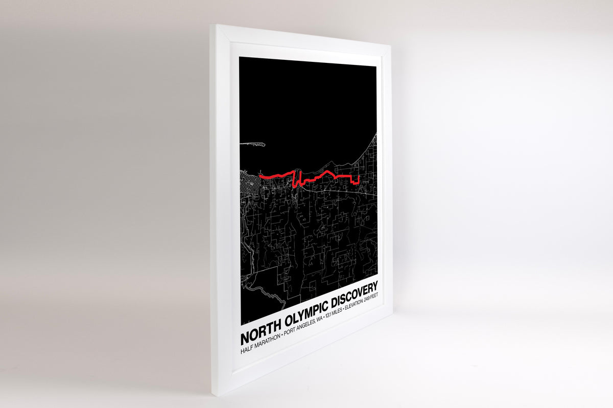 North Olympic Discovery Half Marathon Poster - Grid Style