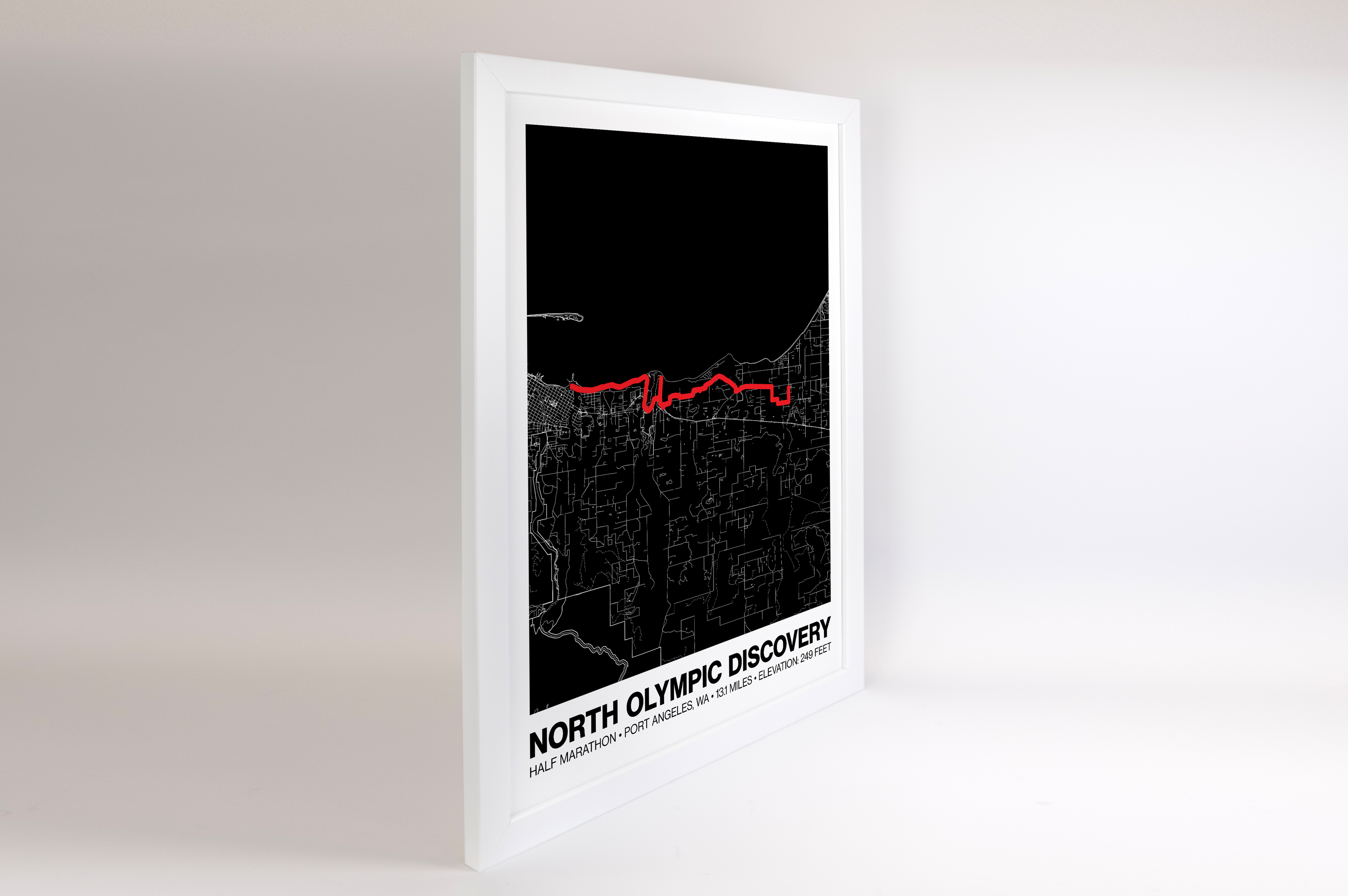 North Olympic Discovery Half Marathon Poster - Grid Style