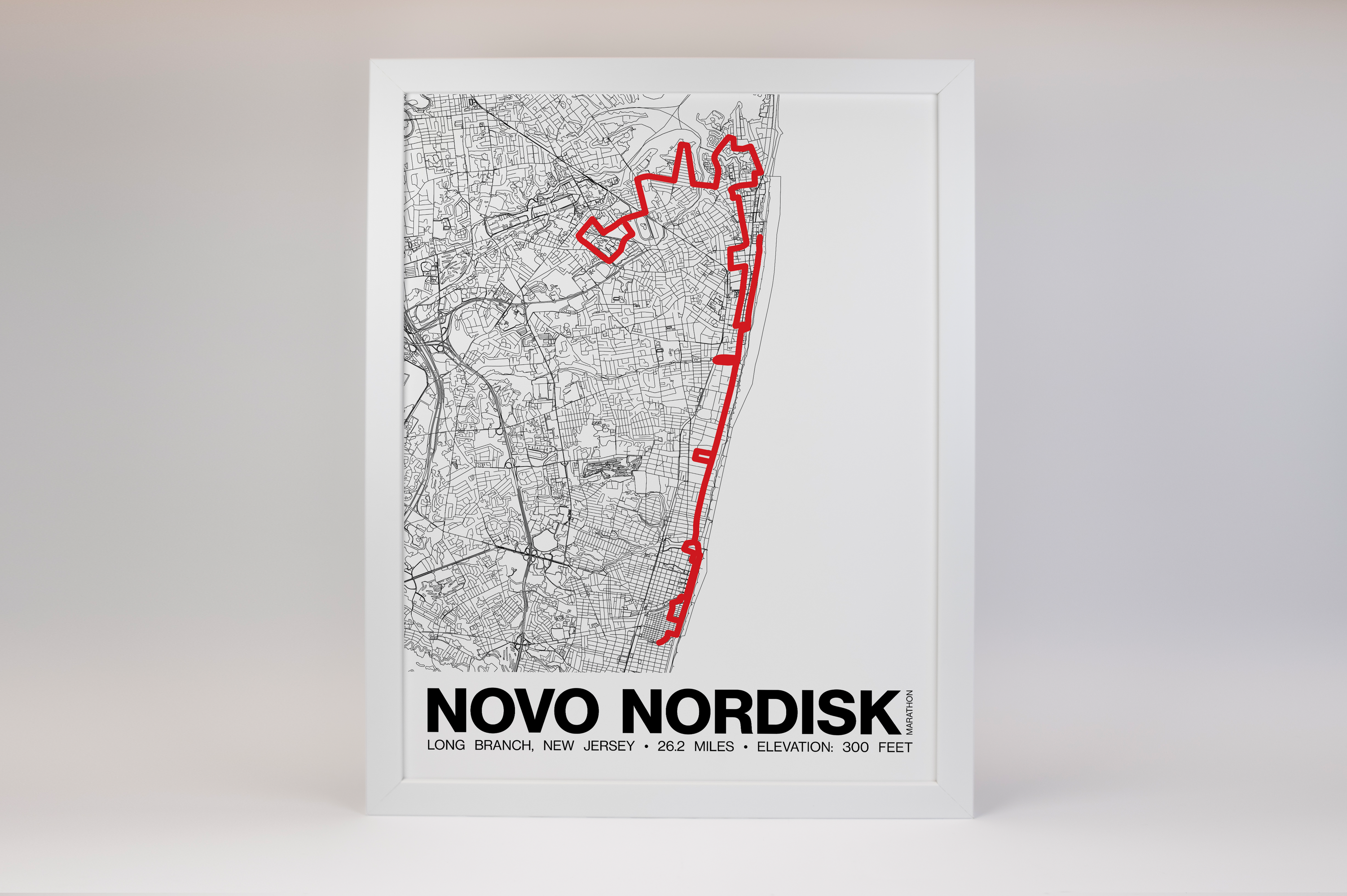 Novo Nordisk New Jersey Marathon Poster - Grid Style