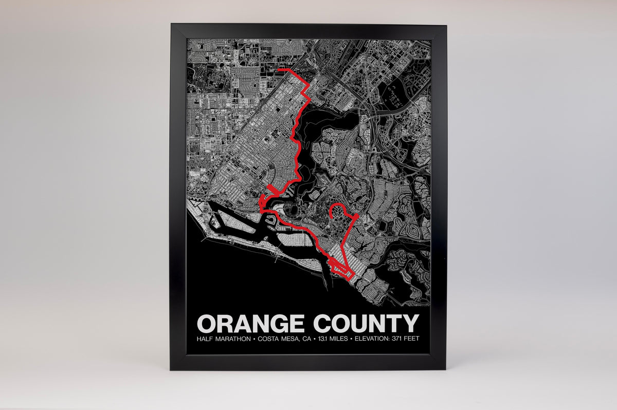 OC Half Marathon Poster - Grid Style