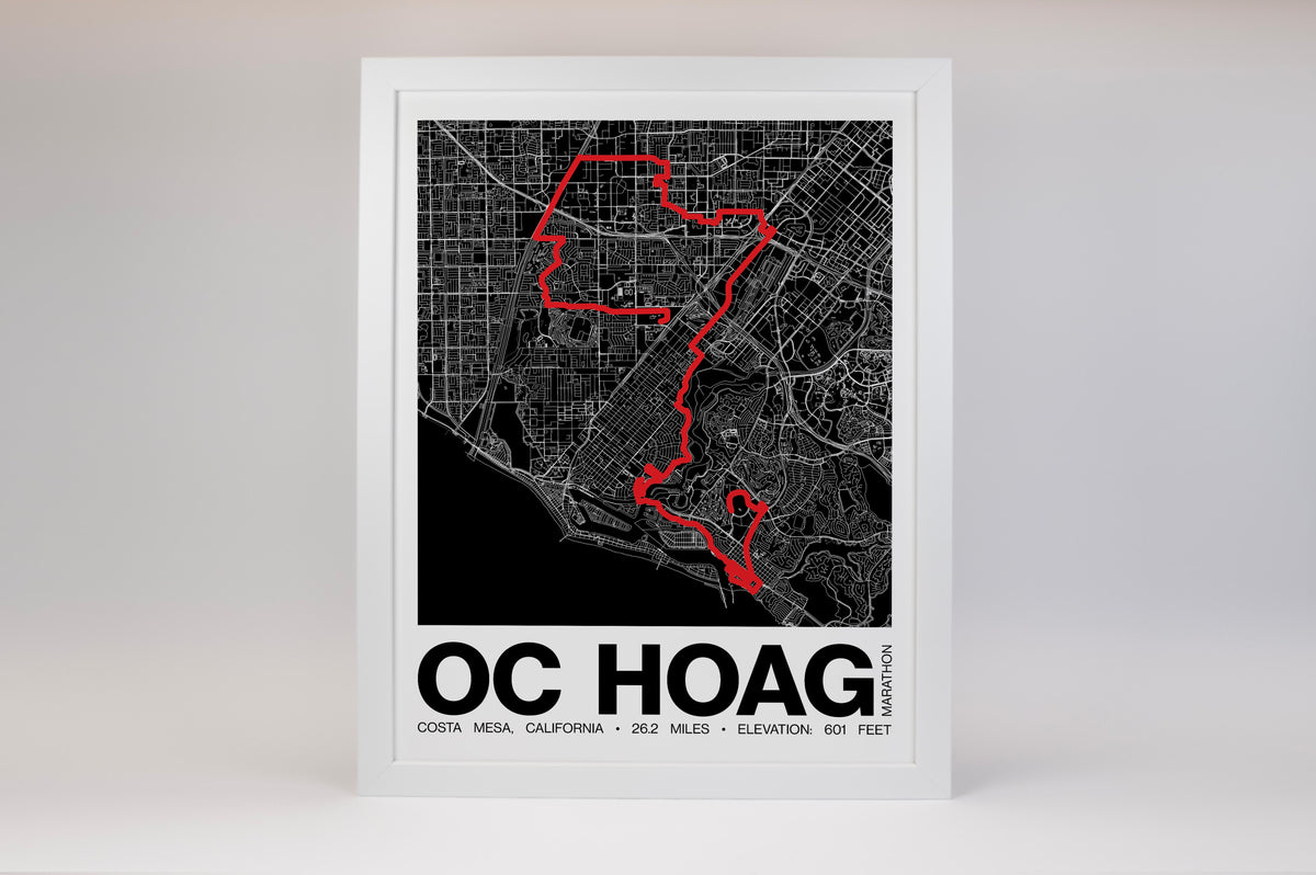 OC Hoag Marathon Poster - Grid Style