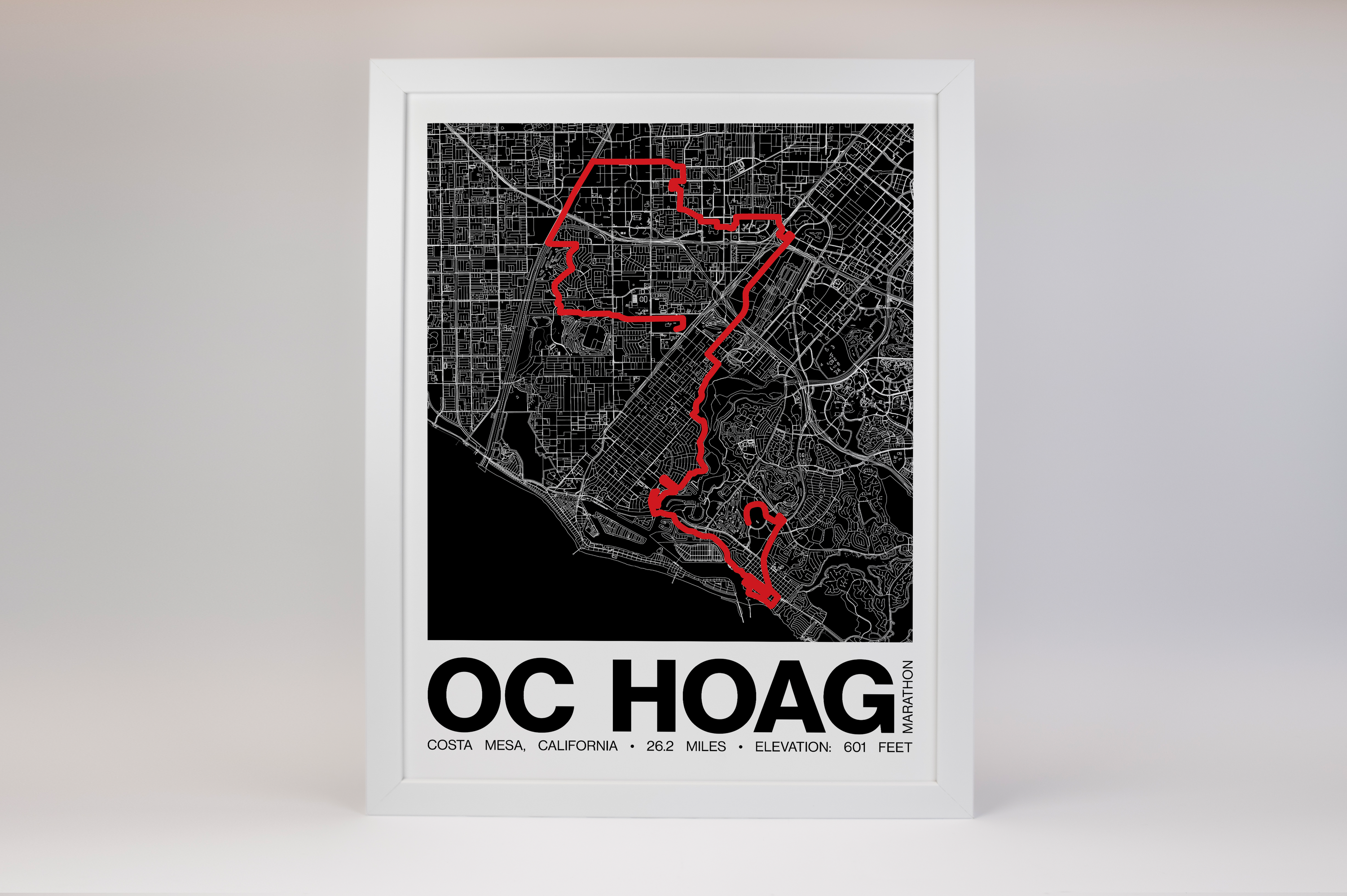 OC Hoag Marathon Poster - Grid Style