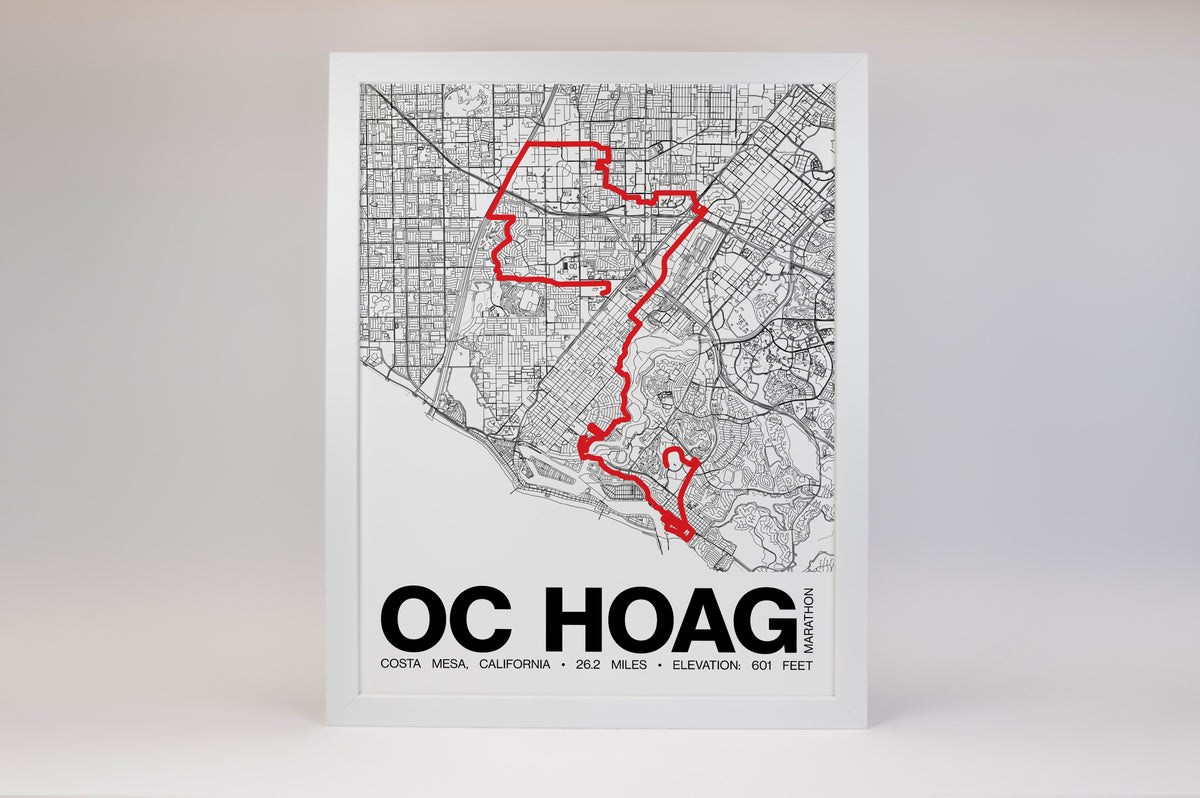 OC Hoag Marathon Poster - Grid Style