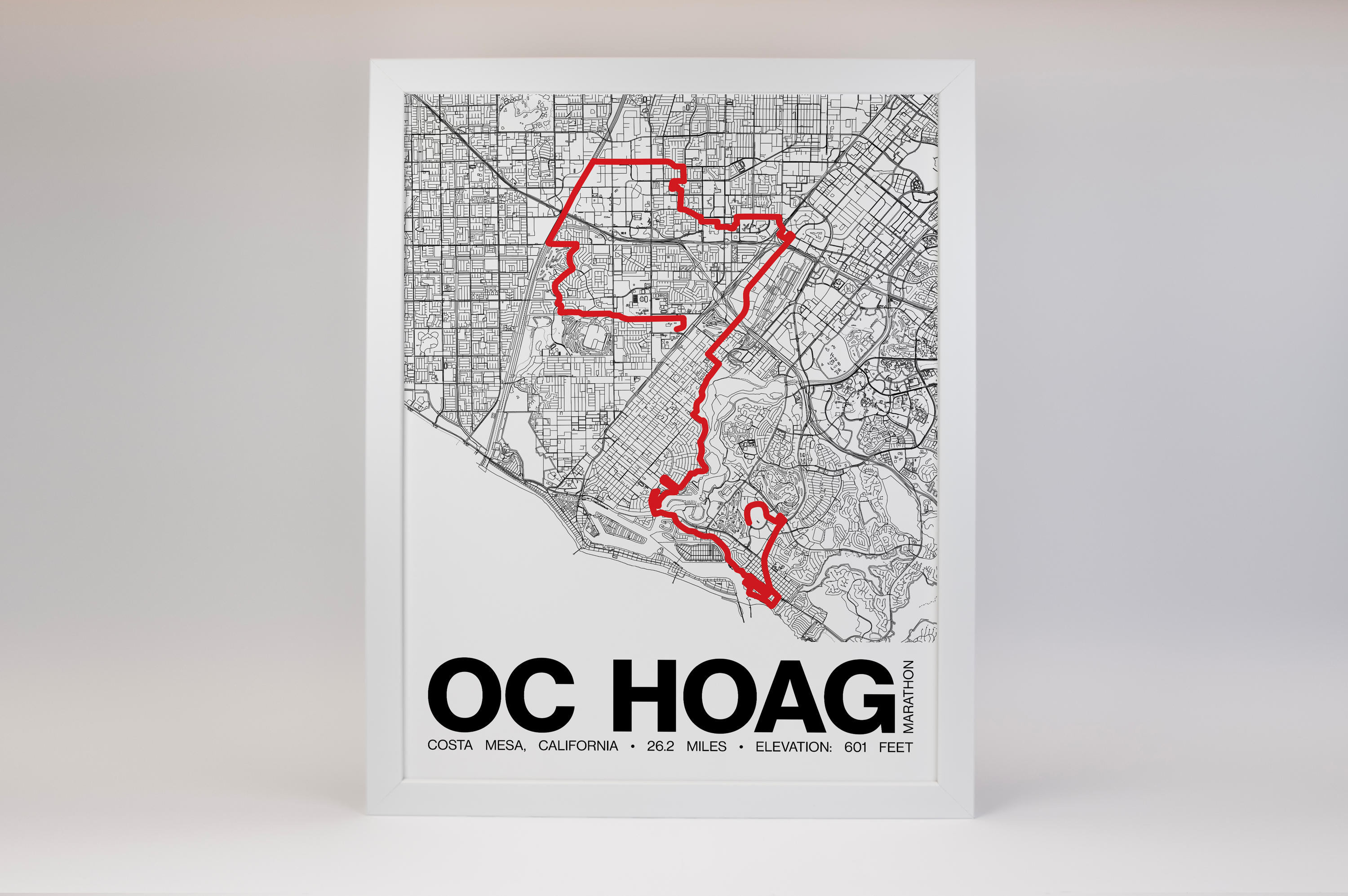 OC Hoag Marathon Poster - Grid Style