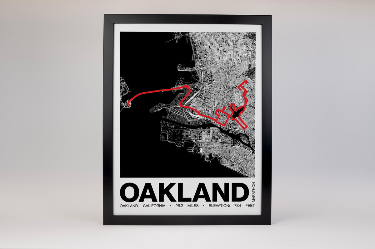 Oakland Marathon Poster - Grid Style