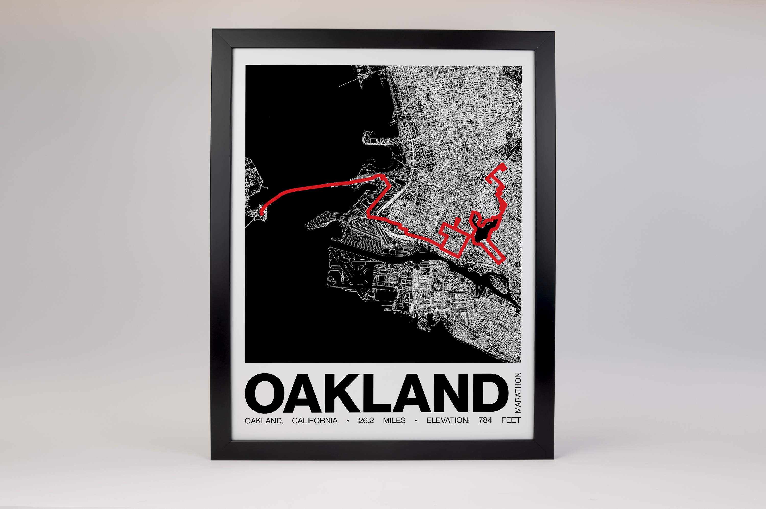 Oakland Marathon Poster - Grid Style