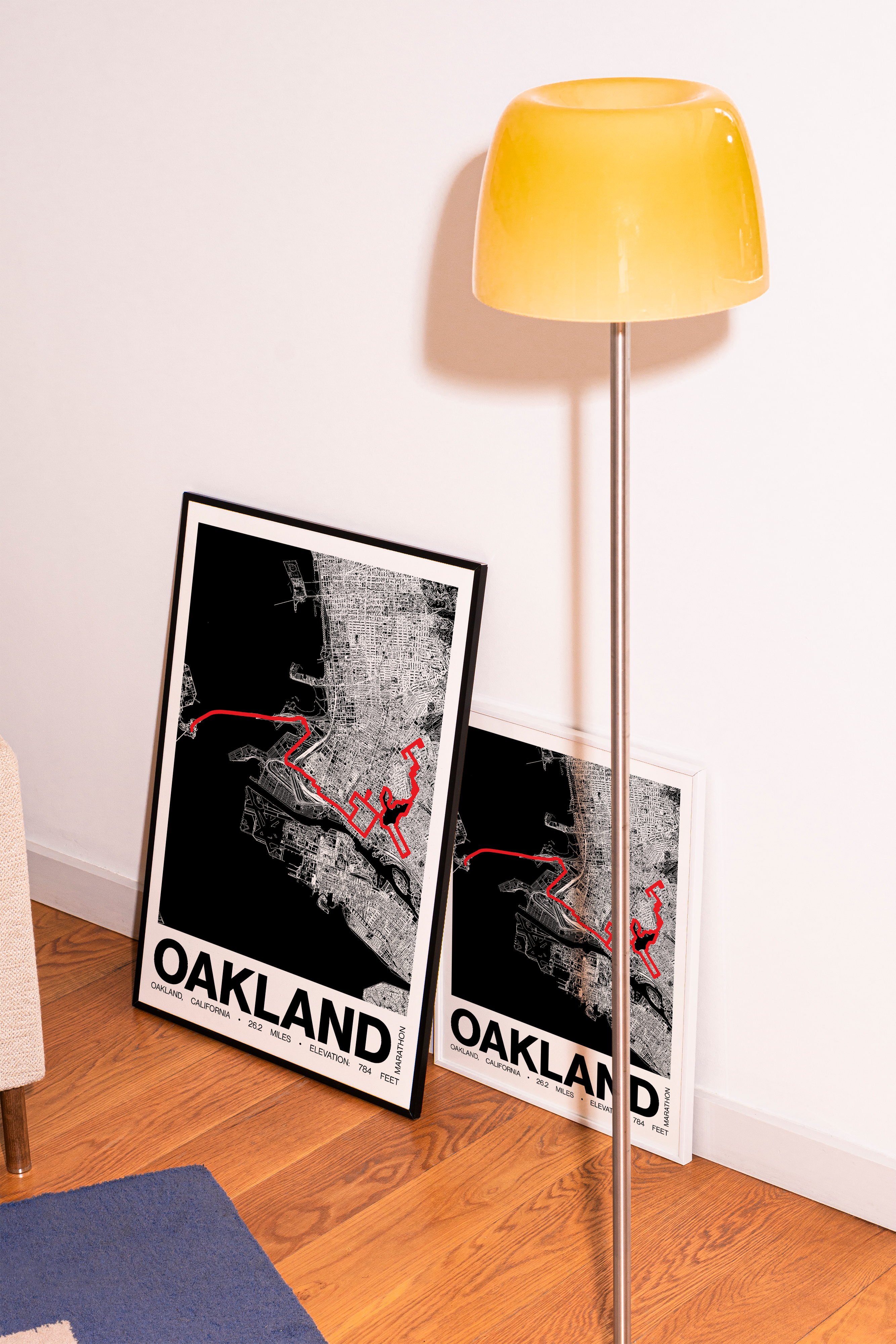 Oakland Marathon Poster - Grid Style