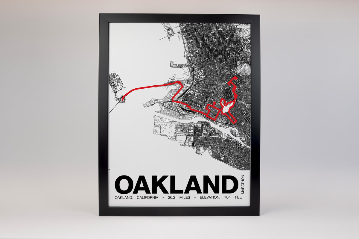 Oakland Marathon Poster - Grid Style