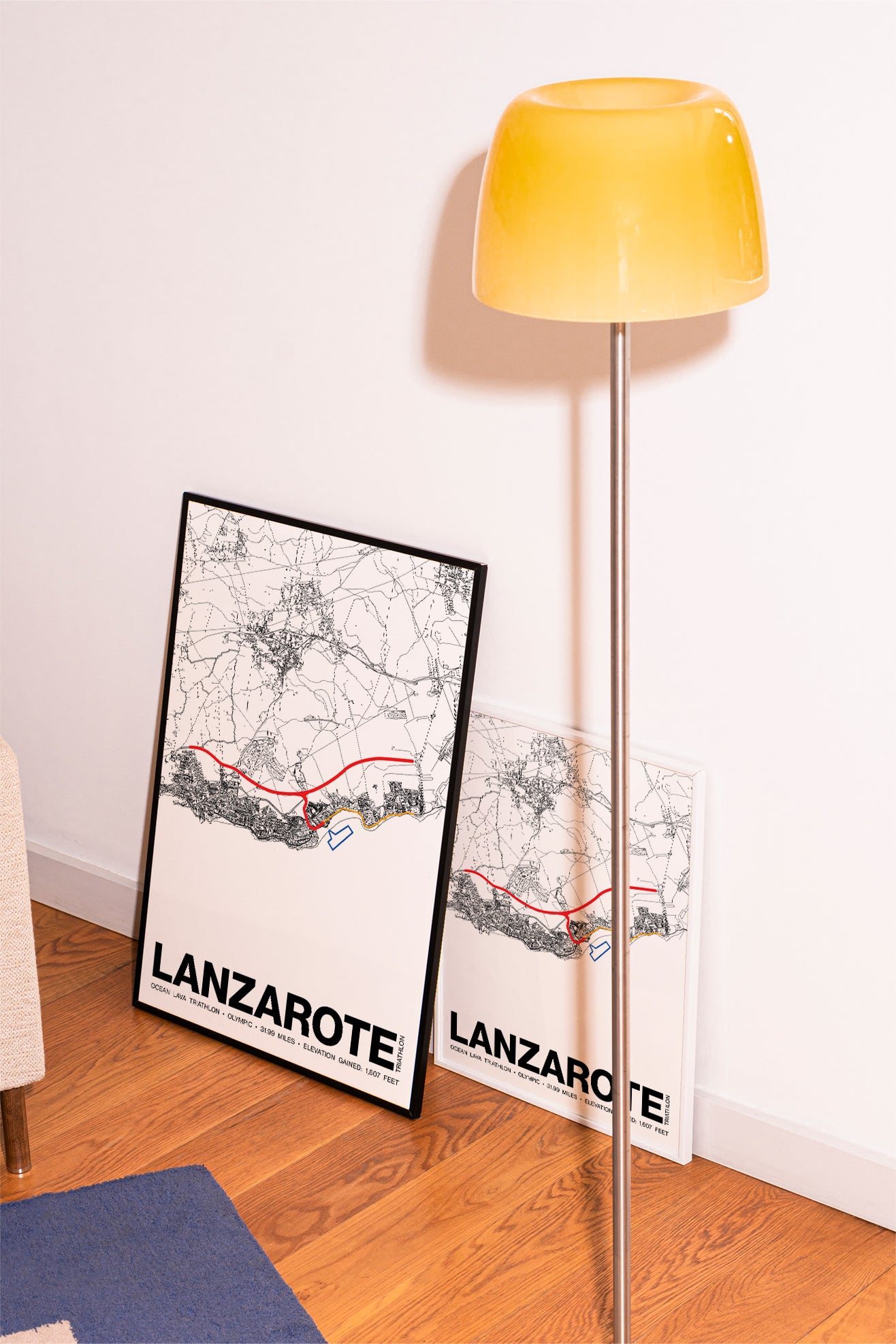 Ocean Lava Triathlon Lanzarote OLYMPIC Poster - Grid Style