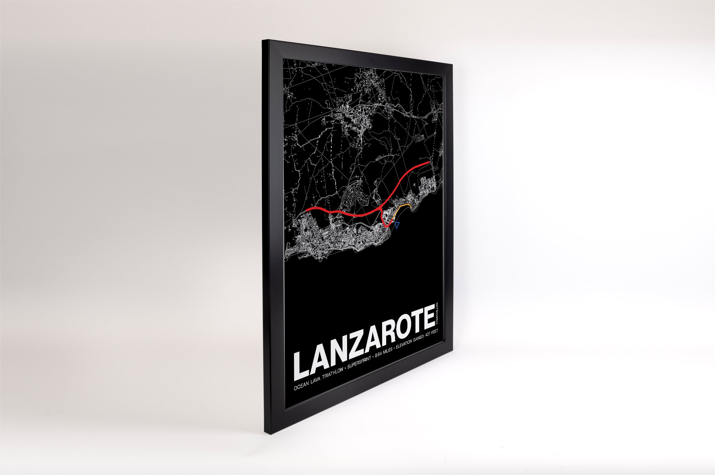 Ocean Lava Triathlon Lanzarote SUPERSPRINT Poster - Grid Style