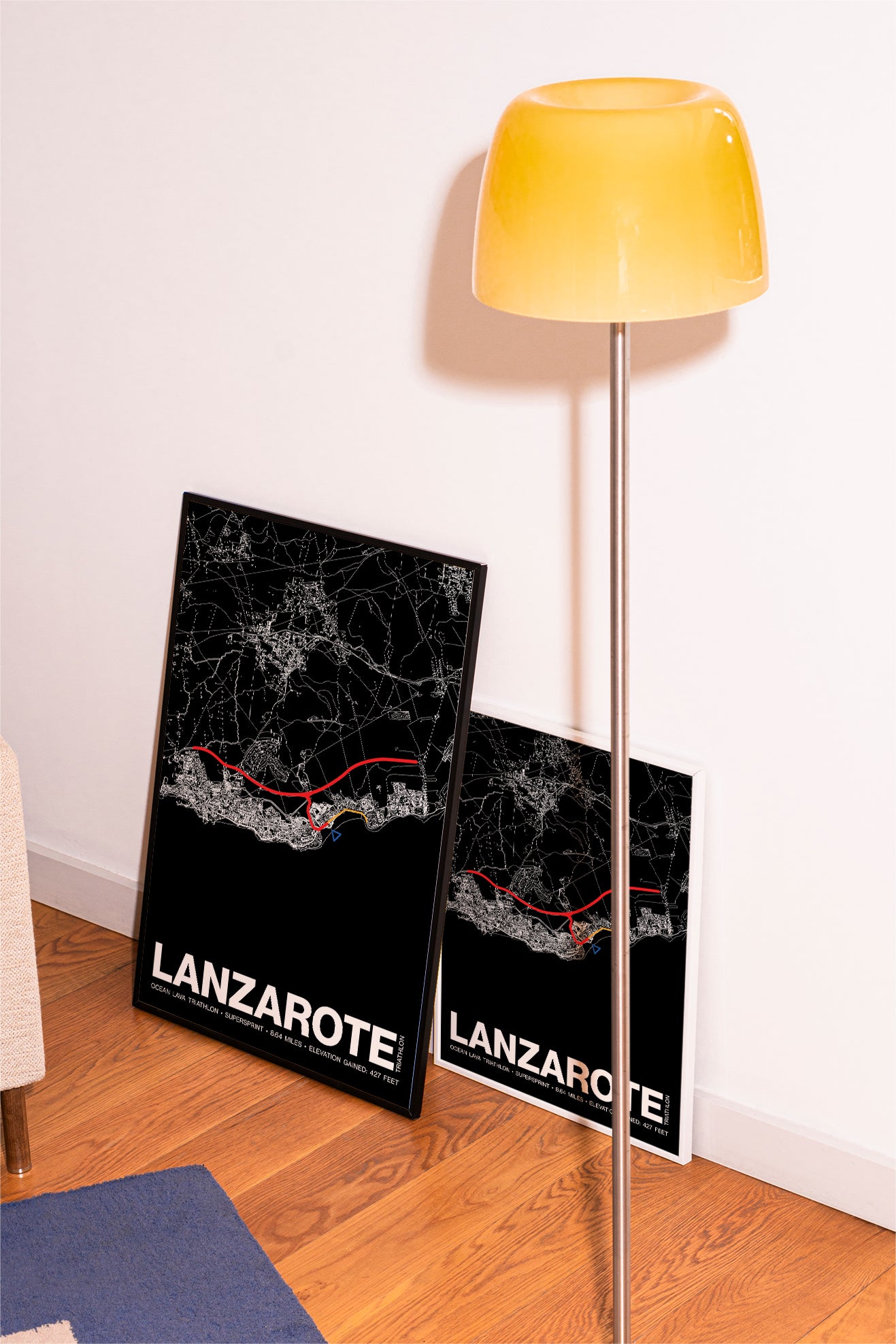Ocean Lava Triathlon Lanzarote SUPERSPRINT Poster - Grid Style