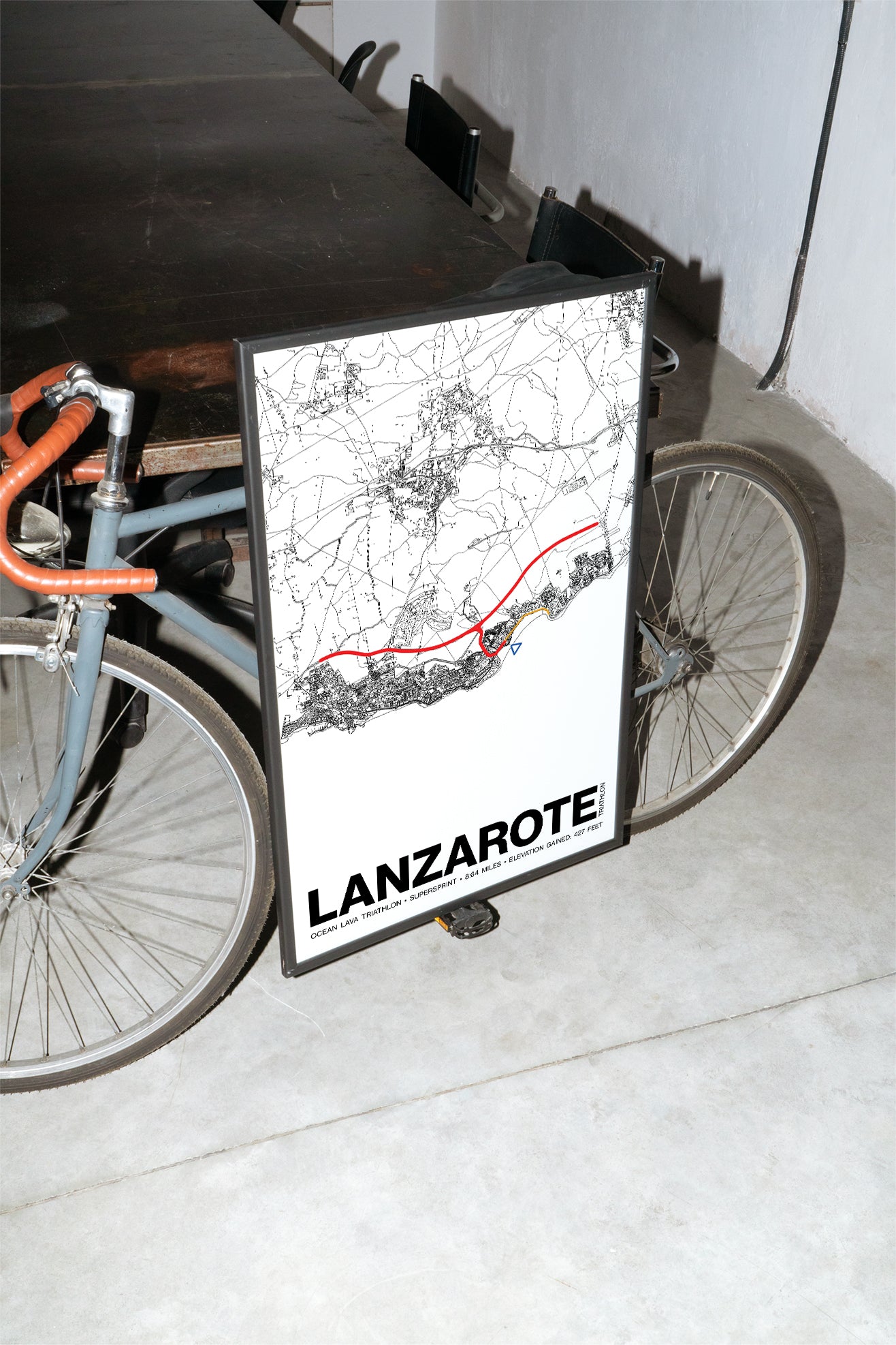 Ocean Lava Triathlon Lanzarote SUPERSPRINT Poster - Grid Style
