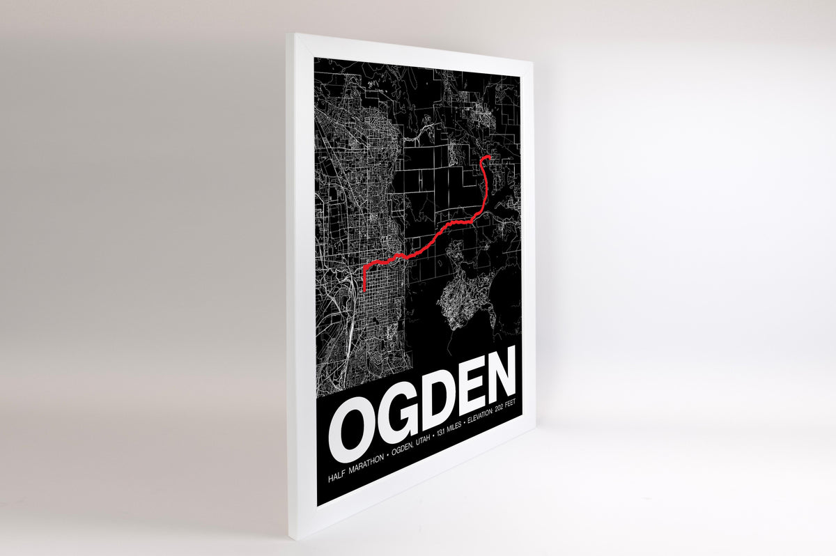 Ogden Half Marathon Poster - Grid Style
