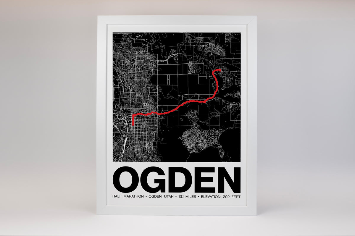 Ogden Half Marathon Poster - Grid Style