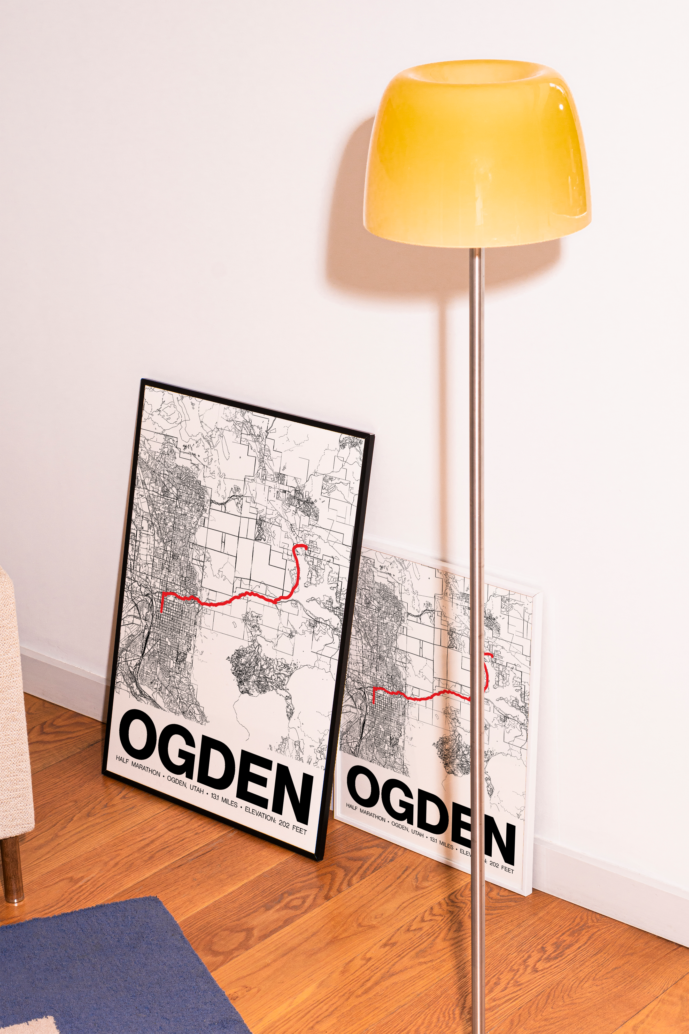 Ogden Half Marathon Poster - Grid Style