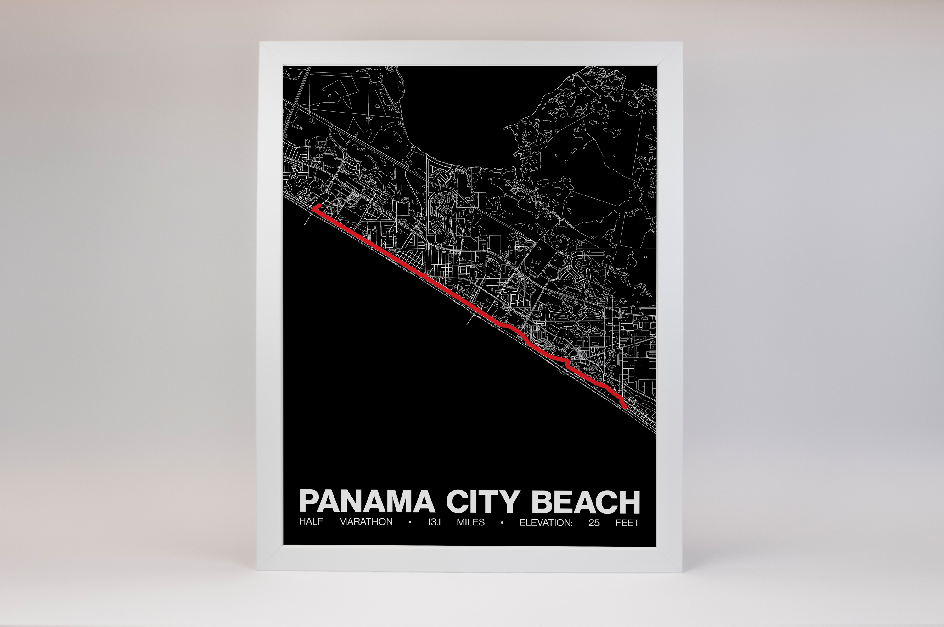 PCB Half Marathon Poster - Grid Style