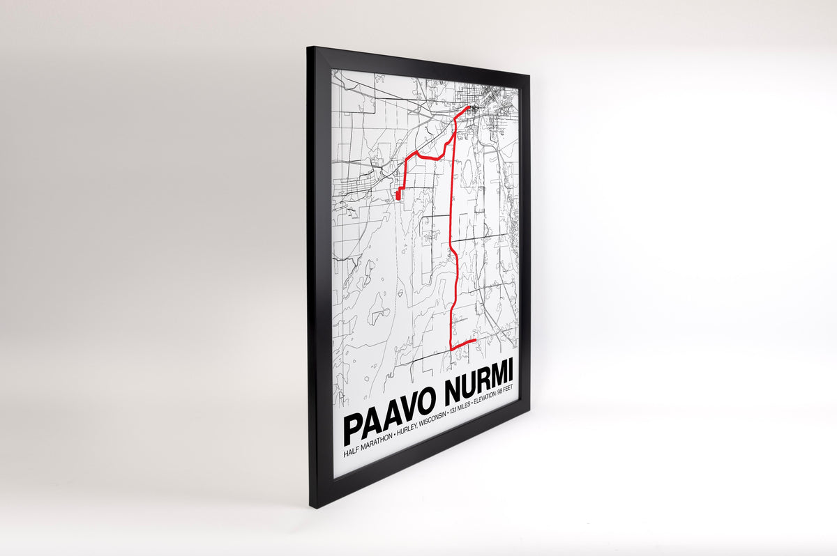 Paavo Nurmi Half Marathon Poster - Grid Style