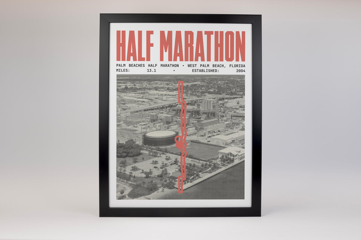 Palm Beaches Half Marathon Poster