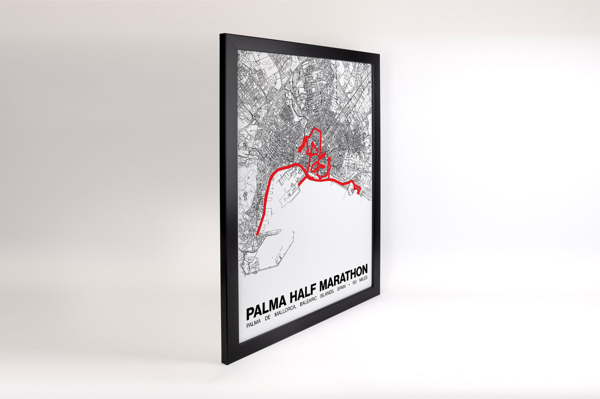 Palma Half Marathon Poster - Grid Style